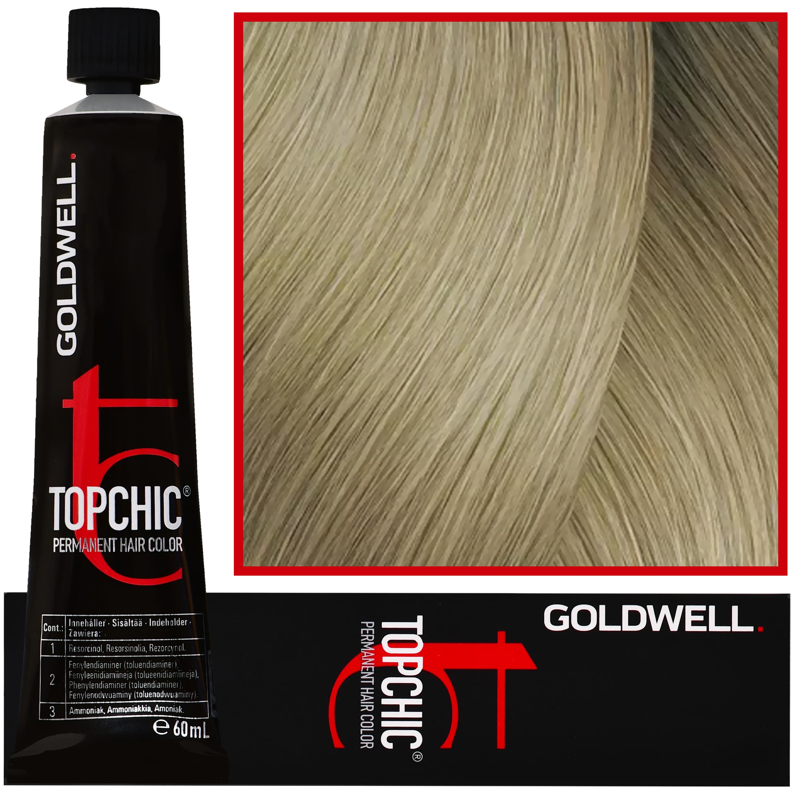 Topchic Hair Color profesjonalna permanentna farba do włosów do wszystkich rodzajów włosów 10A