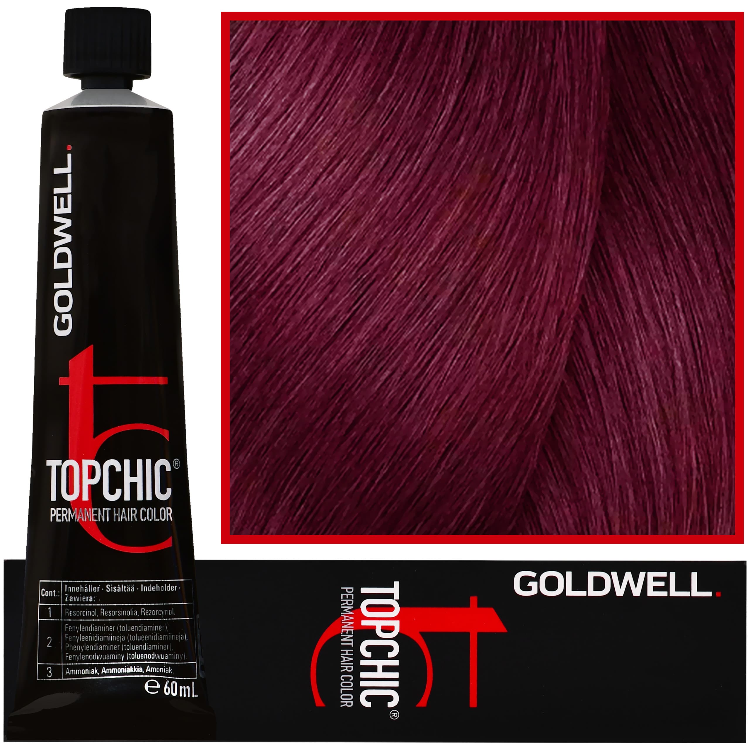 Topchic - profesjonalna farba do włosów, 6-VV-MAX Jaskrawy Fiolet