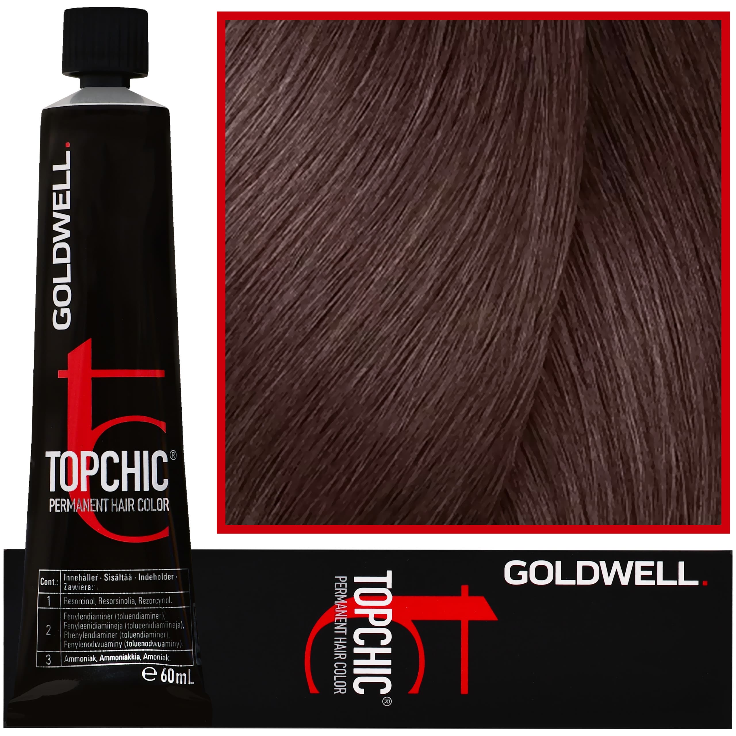 Topchic - profesjonalna farba do włosów, 6-NN Ekstra Mocny Ciemny Naturalny Blond