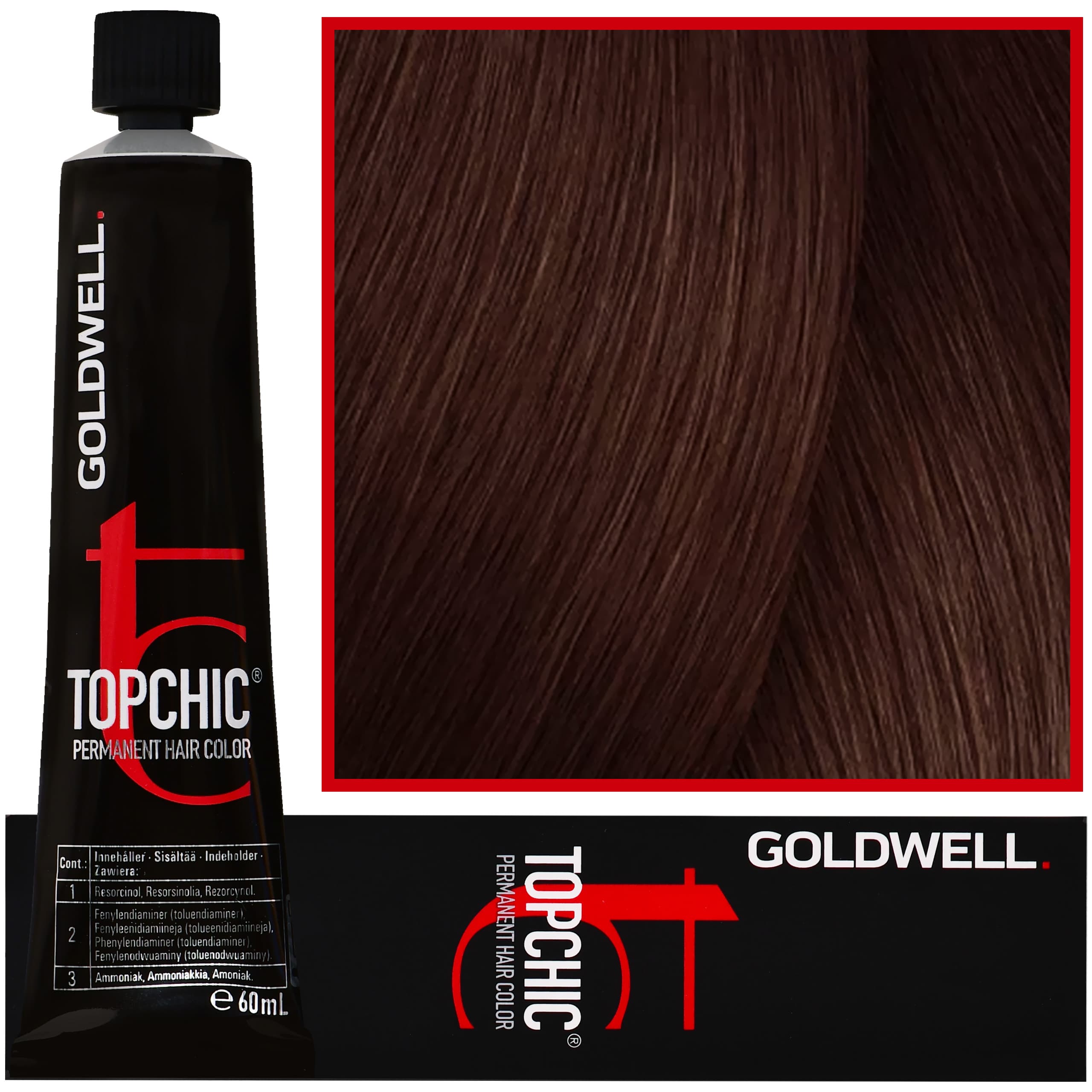 Topchic - profesjonalna farba do włosów, 6-B Złoty Brąz
