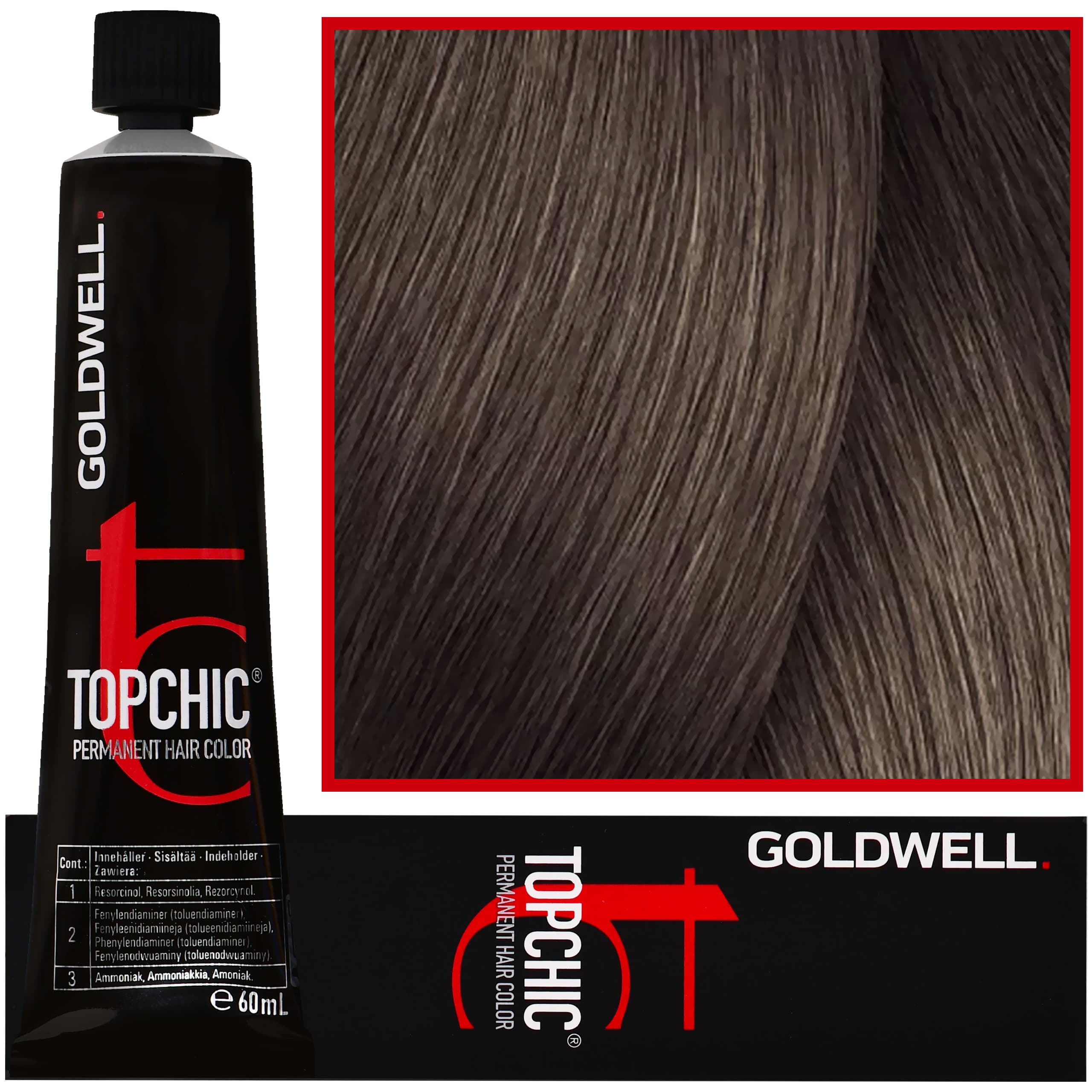 Topchic - profesjonalna farba do włosów, 6-GB Ciemny Blond Złoto Brązowy