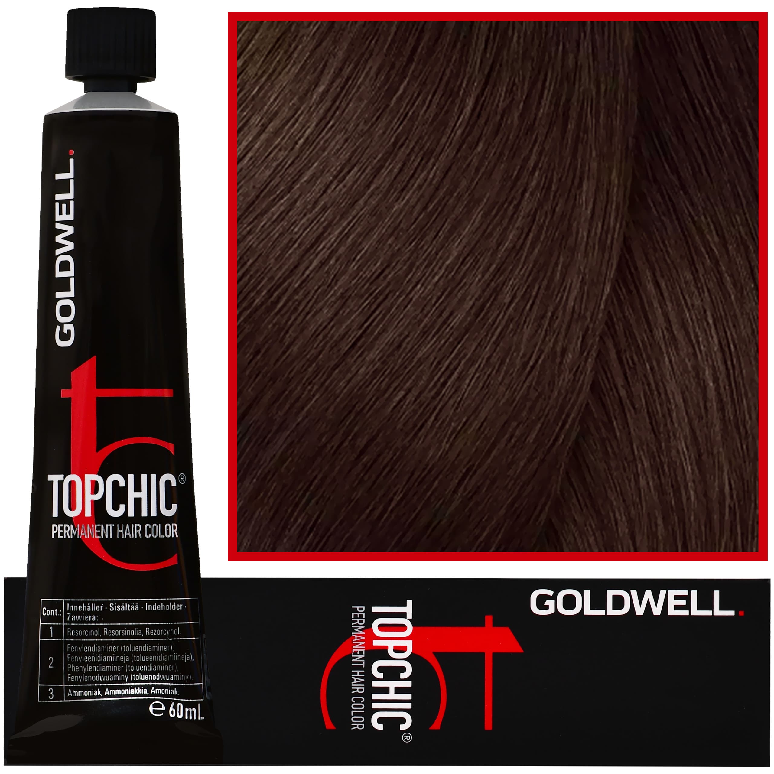 Topchic - profesjonalna farba do włosów, 6-A Ciemny Popielaty Blond