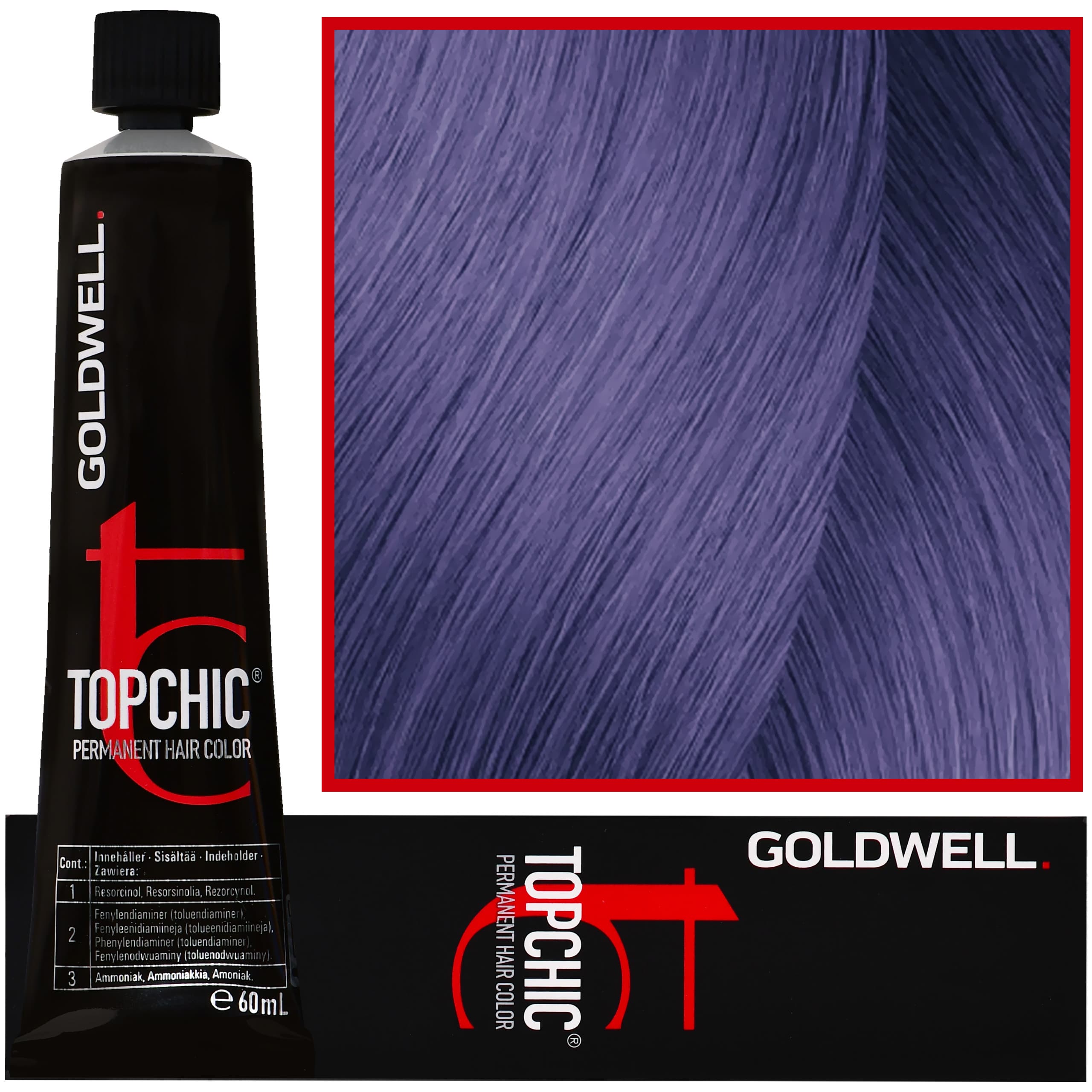 Topchic - profesjonalna farba do włosów, Violet Ash Popielaty Fiolet
