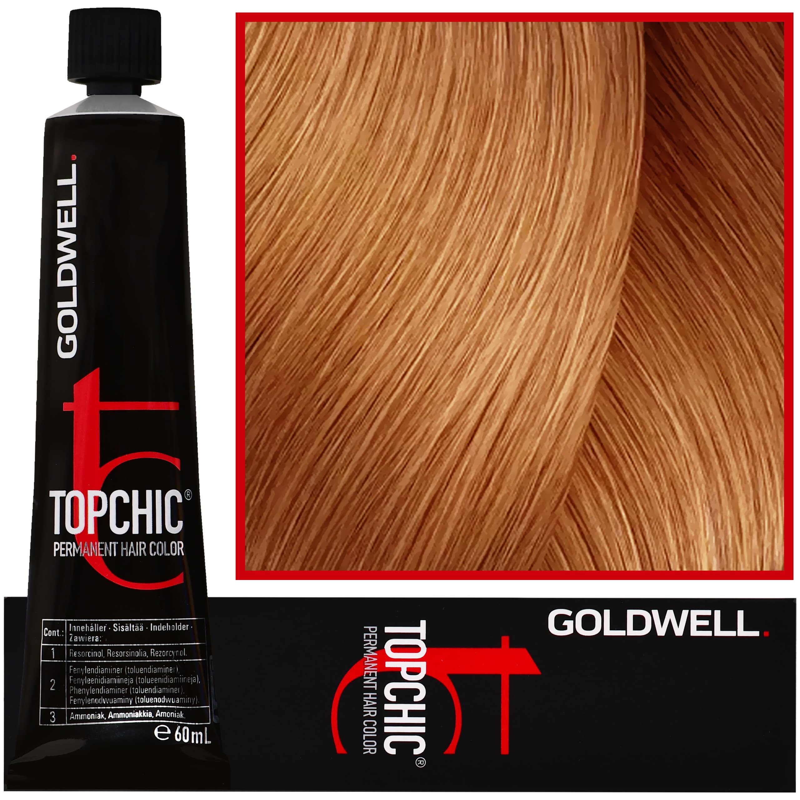 Topchic - profesjonalna farba do włosów, 9-GN Bardzo Jasny Naturalny Złoty Blond