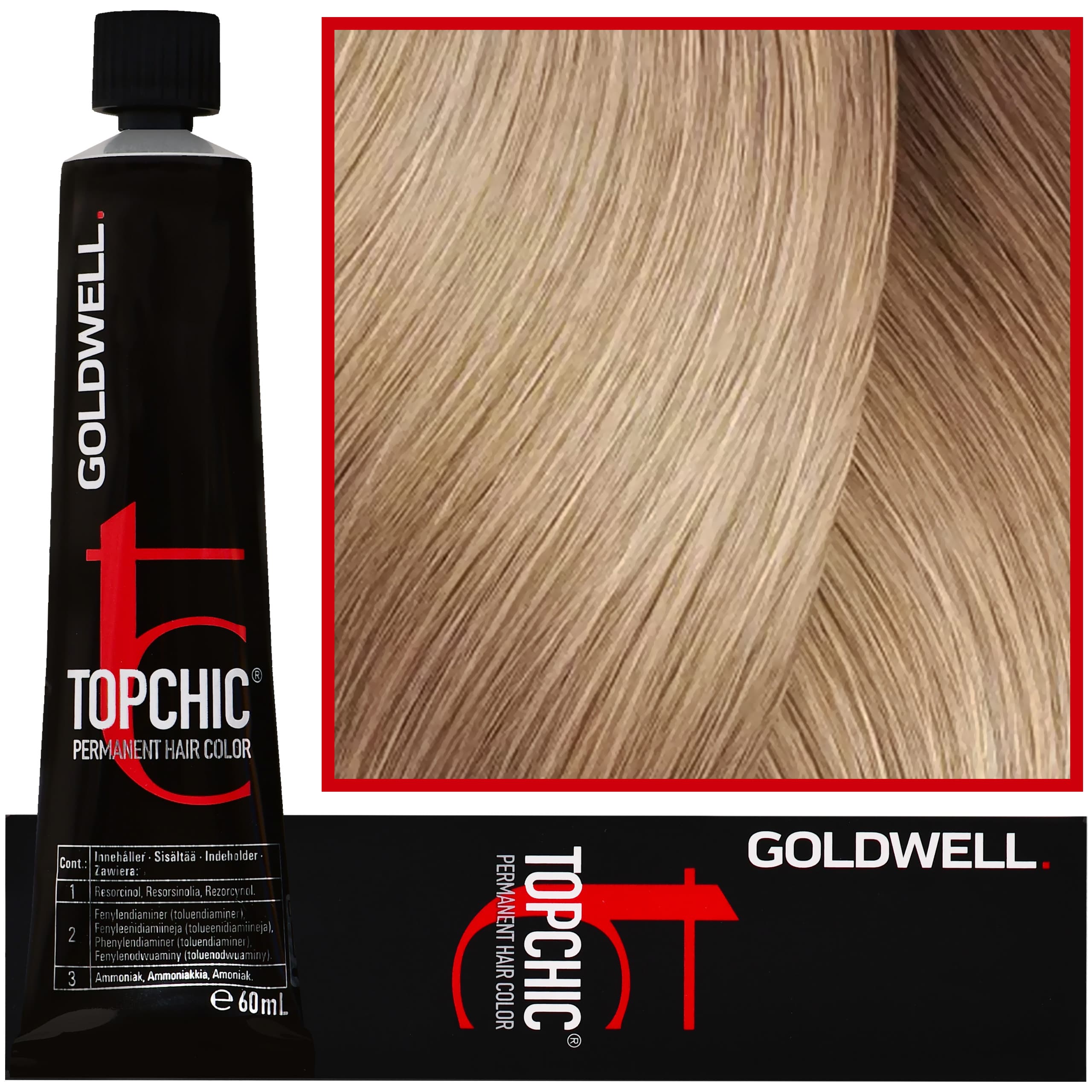 Topchic - profesjonalna farba do włosów, 9-G Bardzo Jasny Złoty Blond