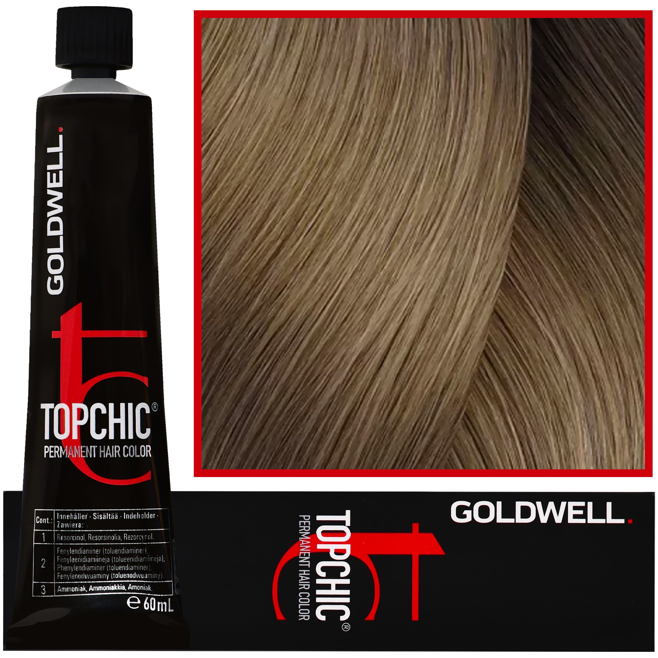 Topchic - profesjonalna farba do włosów, 8-NN Ekstra Mocny Jasny Naturalny Blond