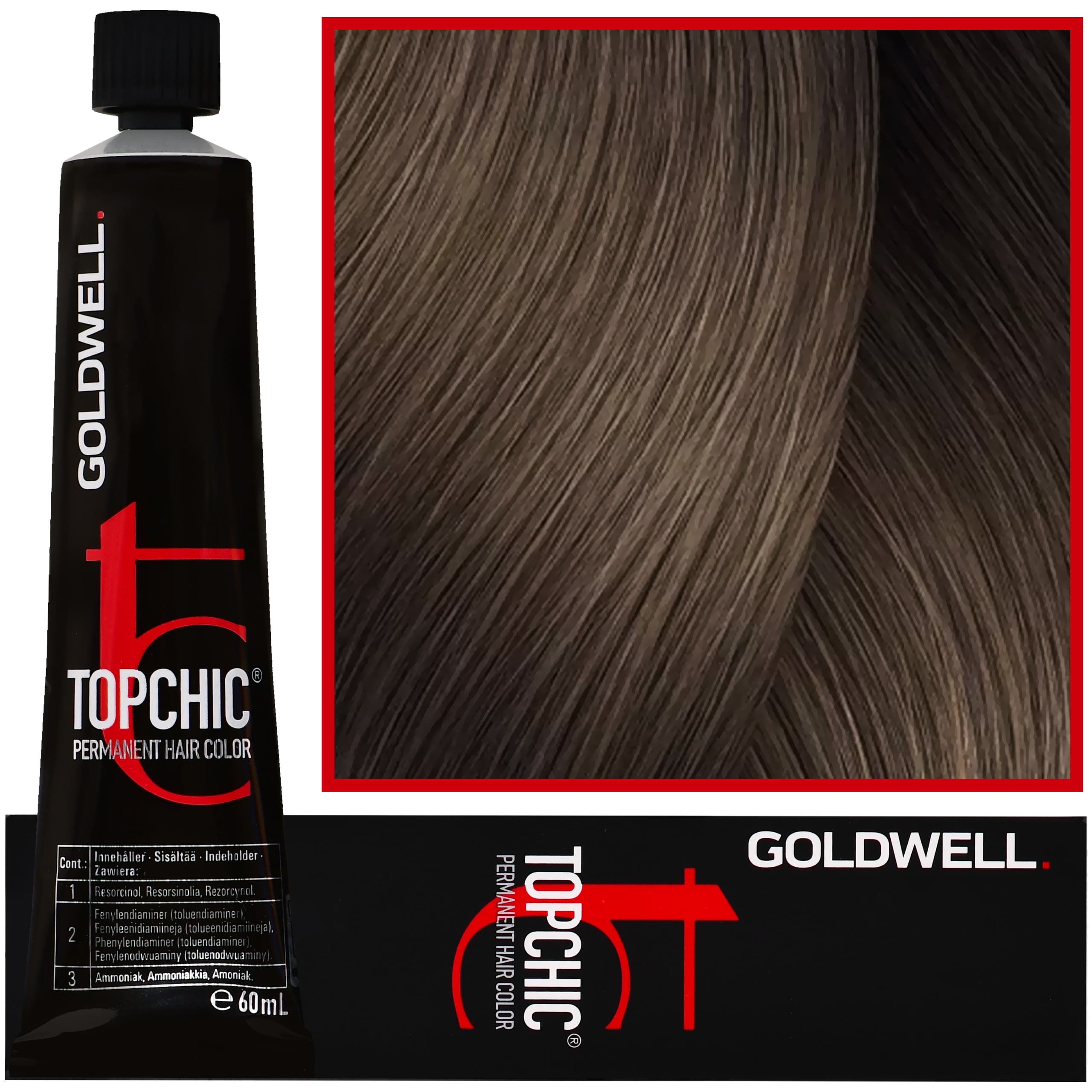 Topchic - profesjonalna farba do włosów, 8-N Jasny Naturalny Blond