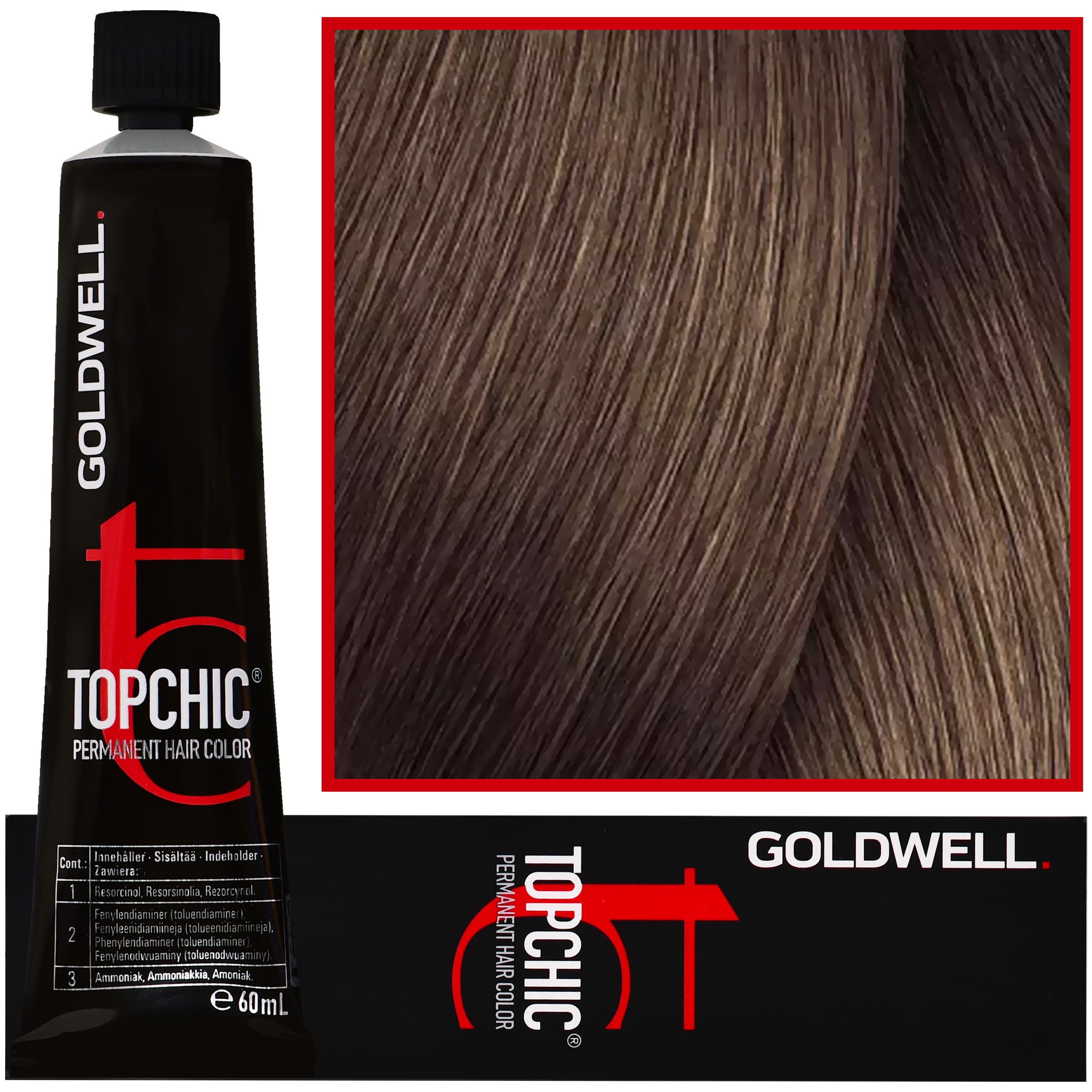 Topchic - profesjonalna farba do włosów, 7-NN Ekstra Mocny Średni Naturalny Blond