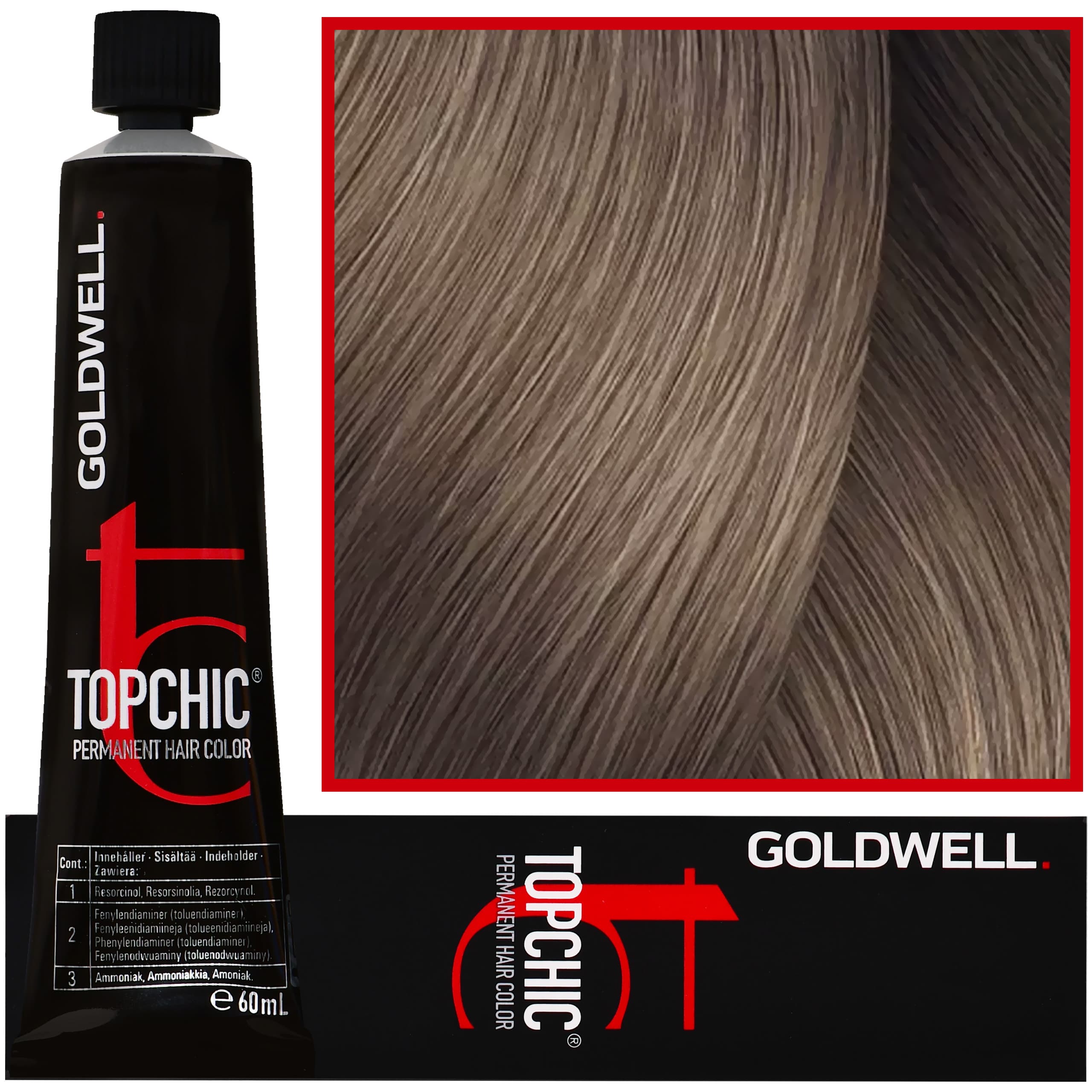 Topchic - profesjonalna farba do włosów, 7-G Średni Złoty Blond