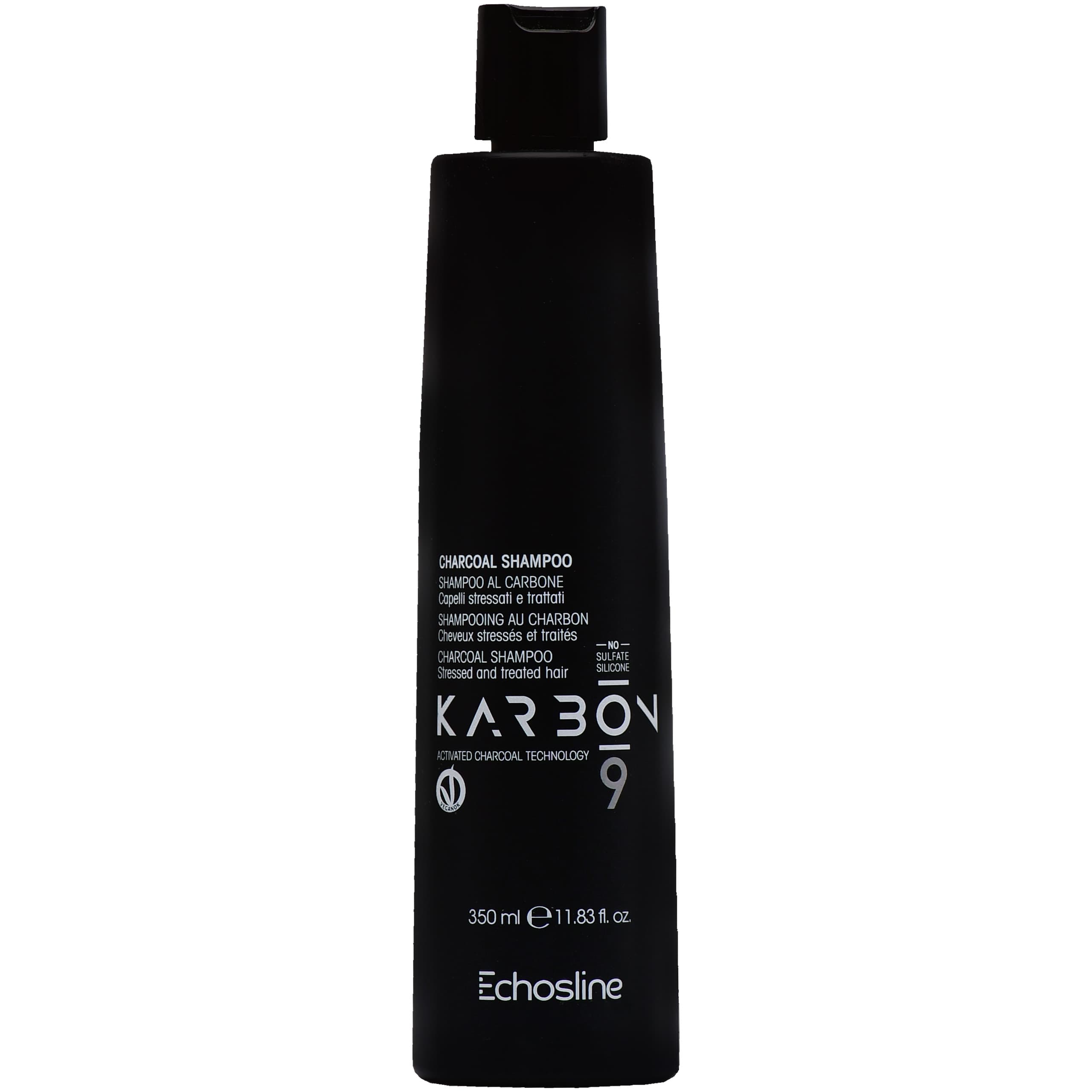 Karbon 9 Charcoal Shampoo - szampon do włosów zniszczonych z węglem