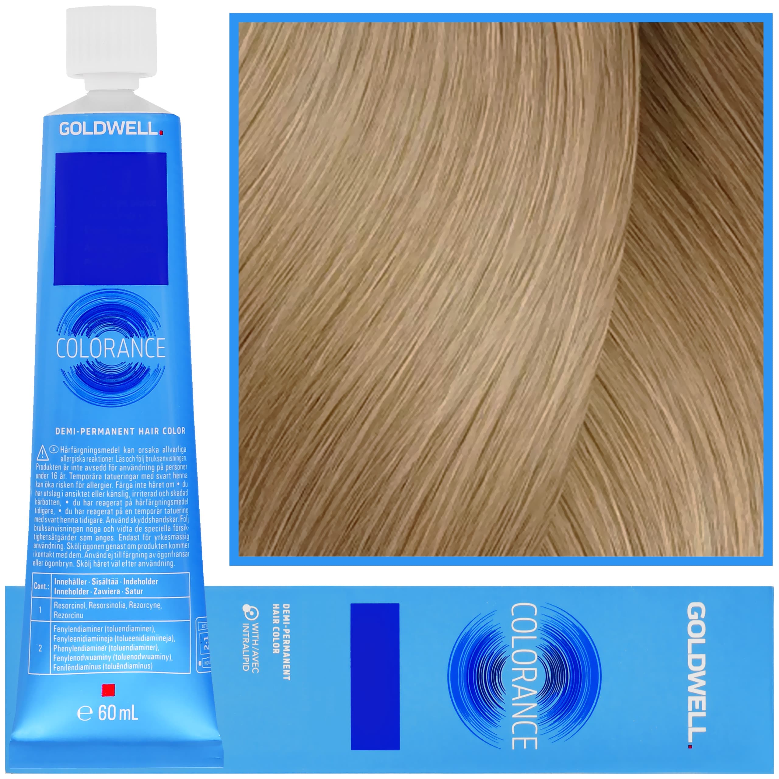 Colorance - profesjonalna farba do półtrwałej koloryzacji, 9NA | Bardzo Jasny Naturalny Popielaty Blond