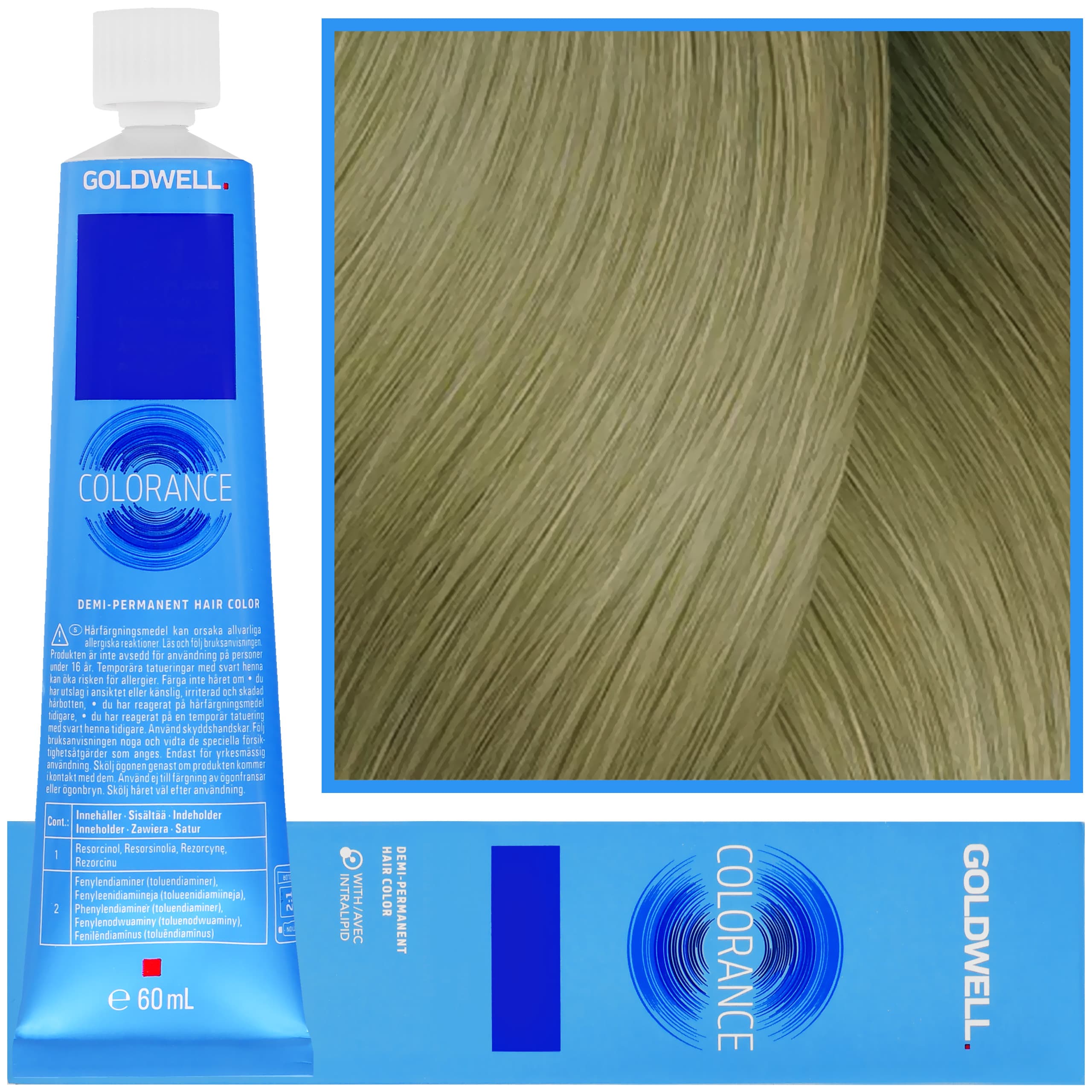 Colorance - profesjonalna farba do półtrwałej koloryzacji, 9MB | Bardzo Jasny Nefrytowy Blond