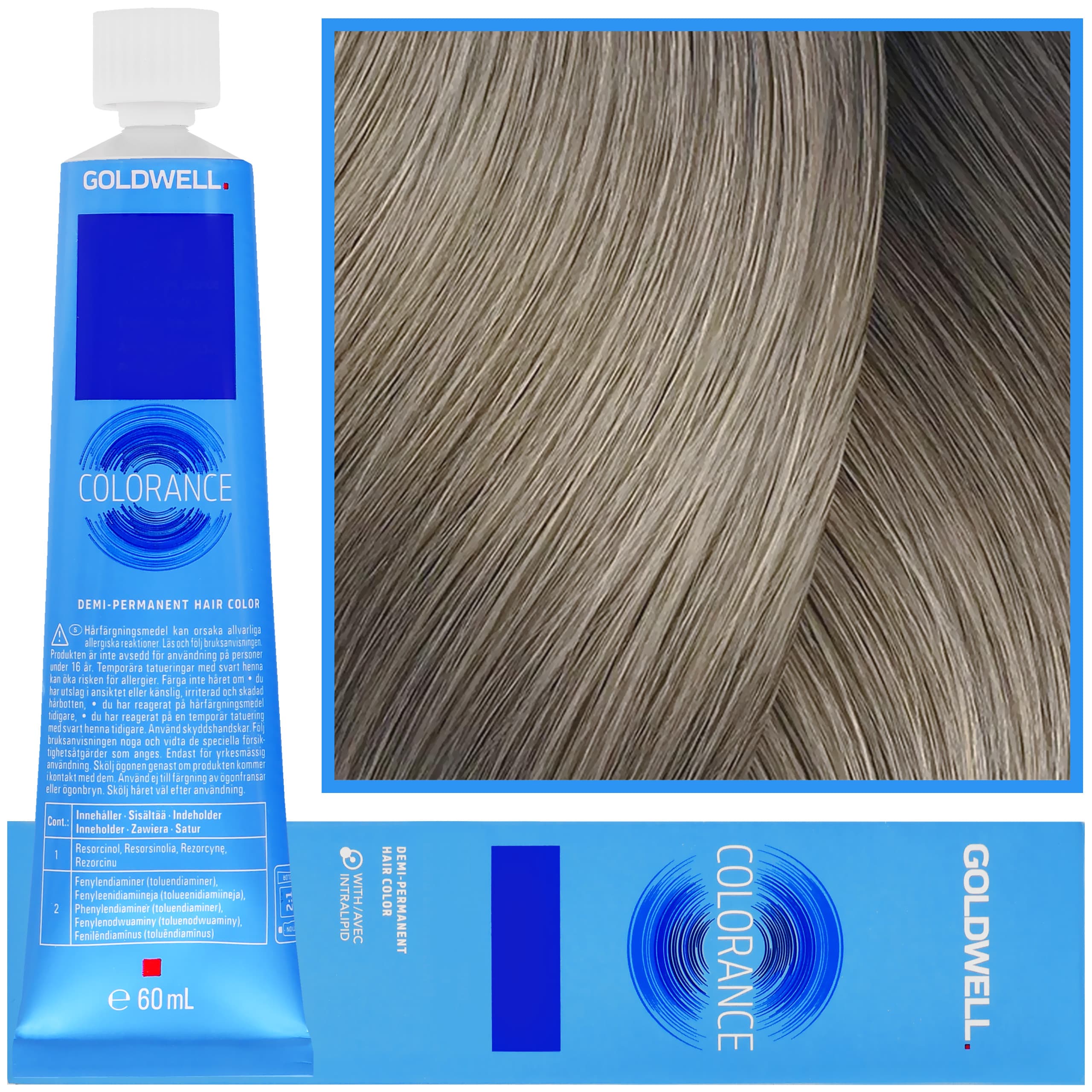 Colorance - profesjonalna farba do półtrwałej koloryzacji, 8CA | Popielato-Chłodny Jasny Blond