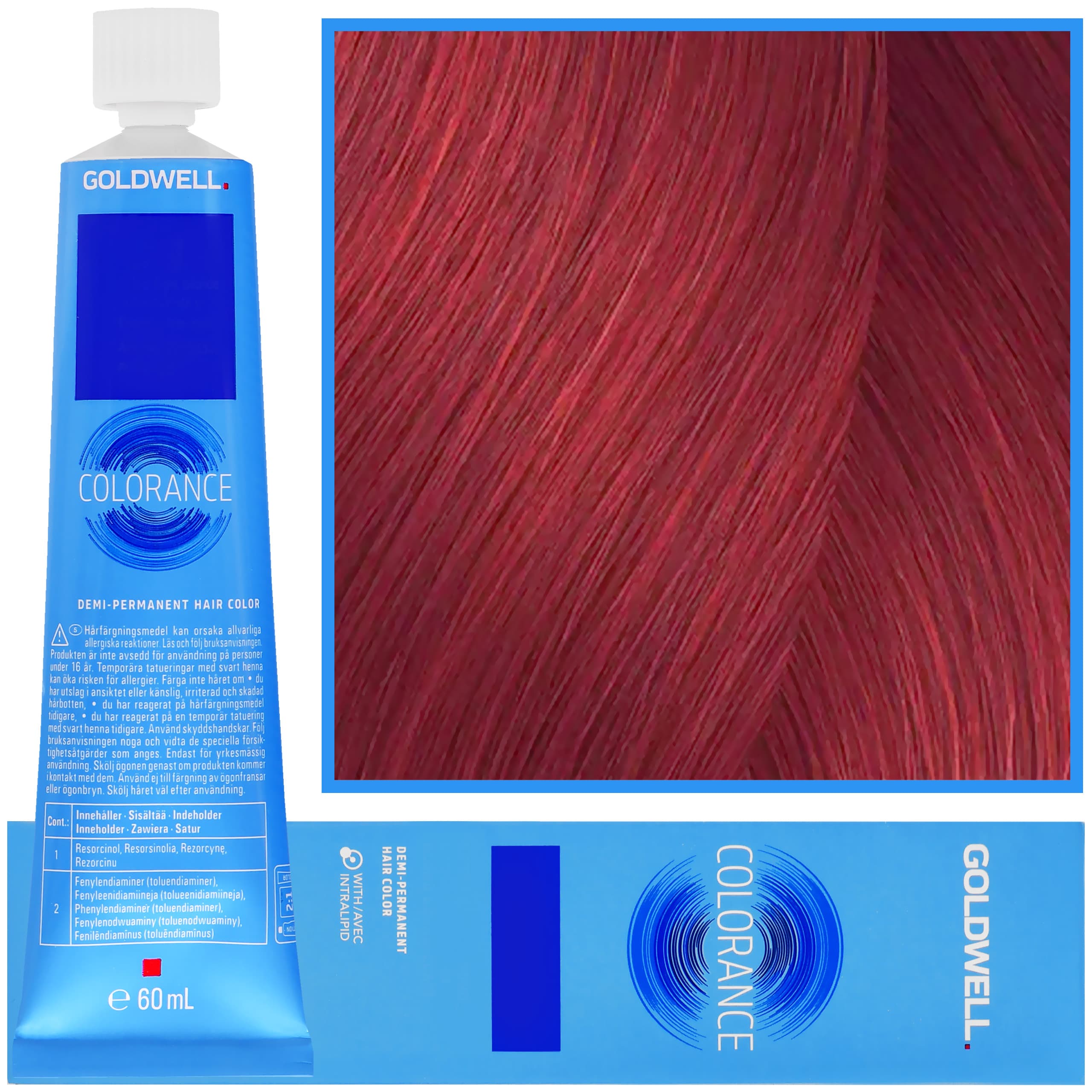 Colorance - profesjonalna farba do półtrwałej koloryzacji, 7RR@RR | Soczysta Czerwień Intensywna Czerwień