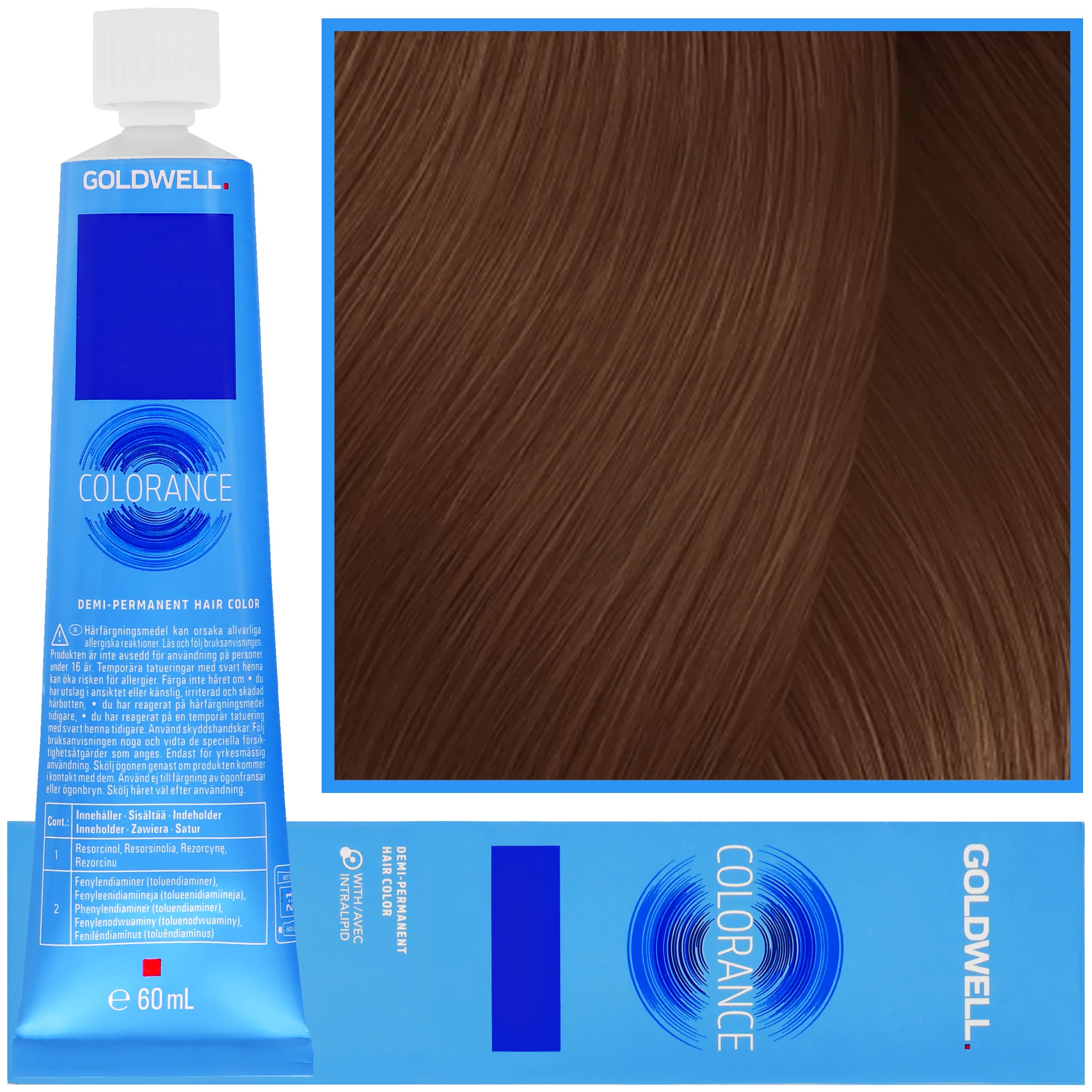 Colorance - profesjonalna farba do półtrwałej koloryzacji, 7B | Beżowy Średni Blond