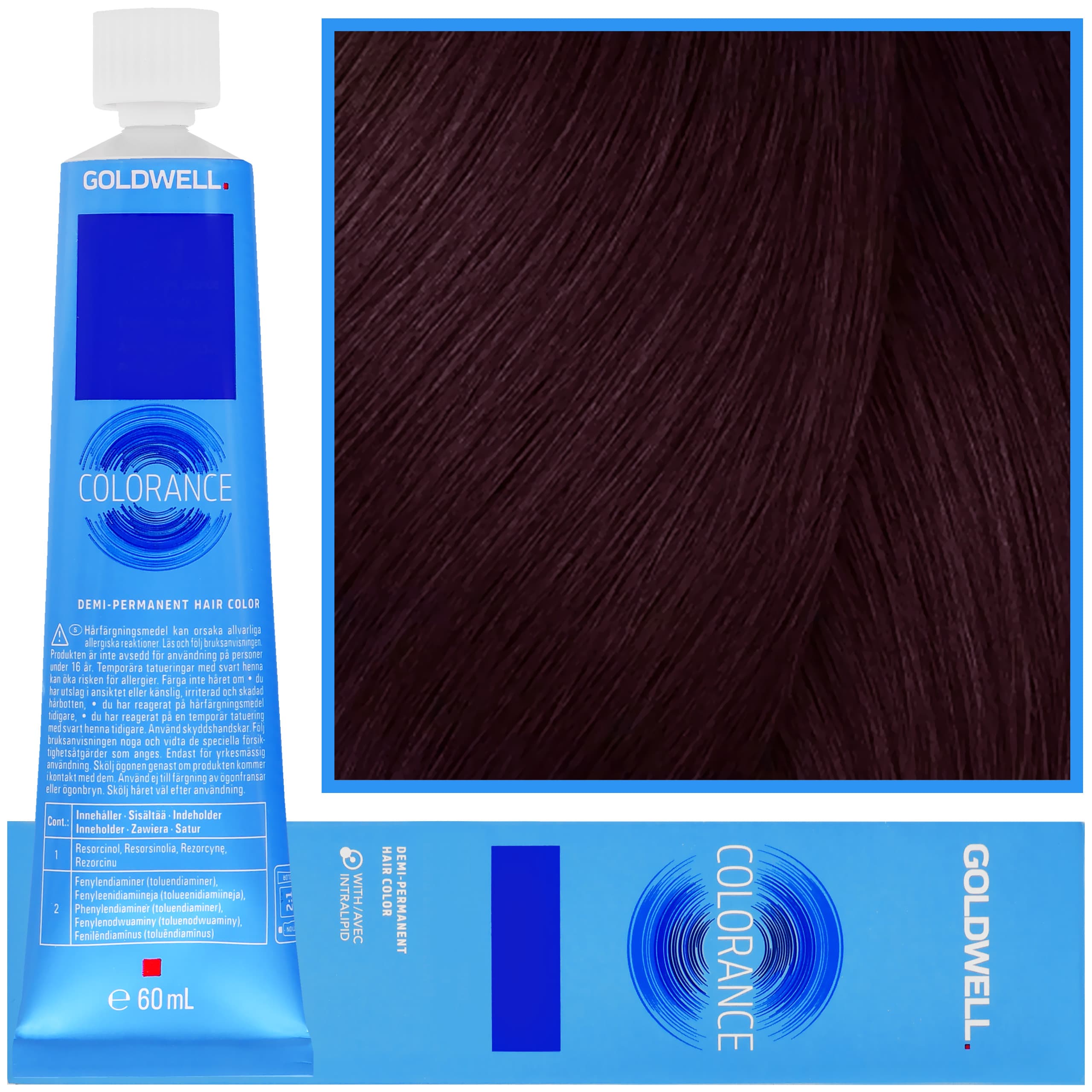 Colorance - profesjonalna farba do półtrwałej koloryzacji, 4V | Fioletowy Średni Brąz
