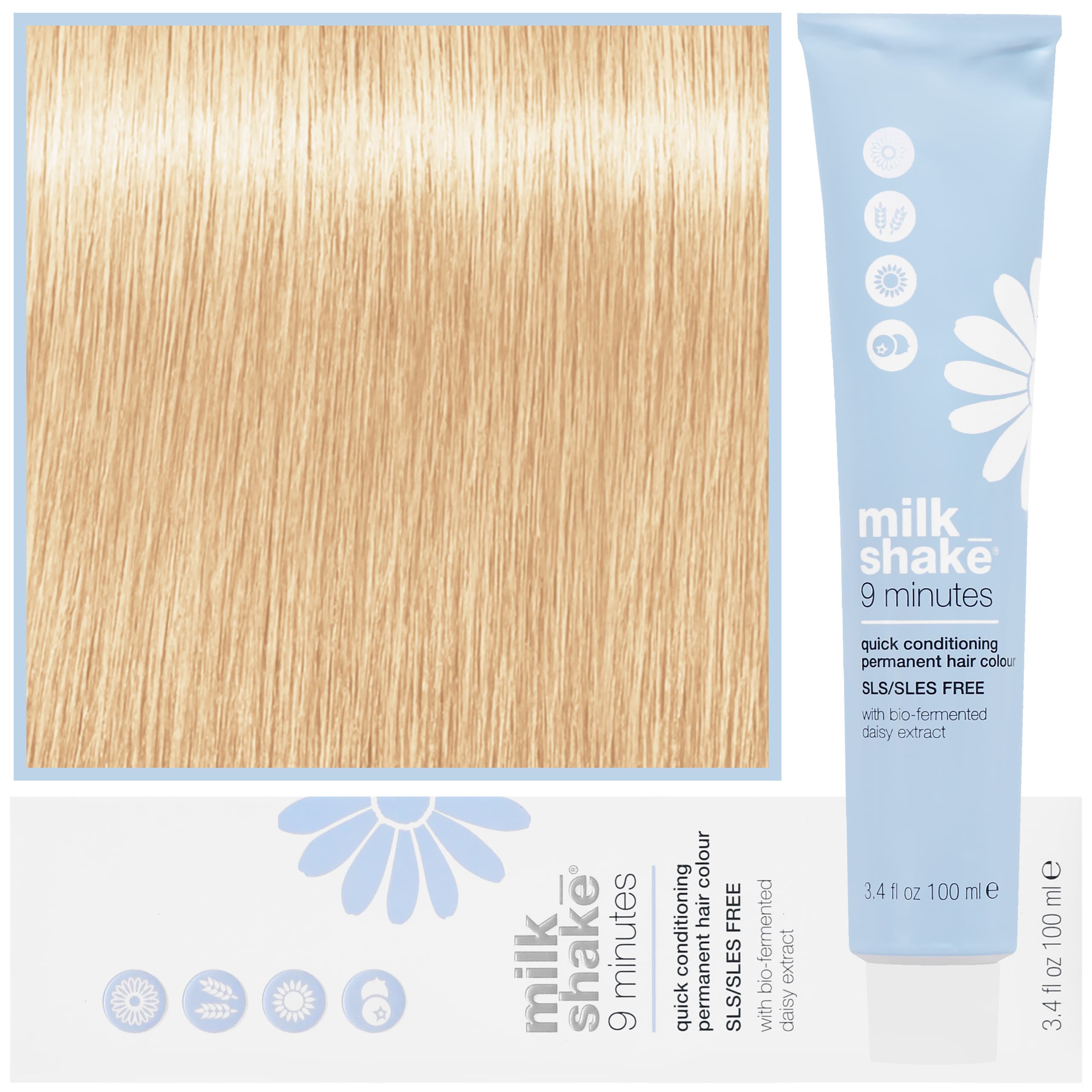 9 Minutes - farba do włosów, pełna paleta kolorów, 9,0 | 9NN | | Intensywny Bardzo Jasny Blond