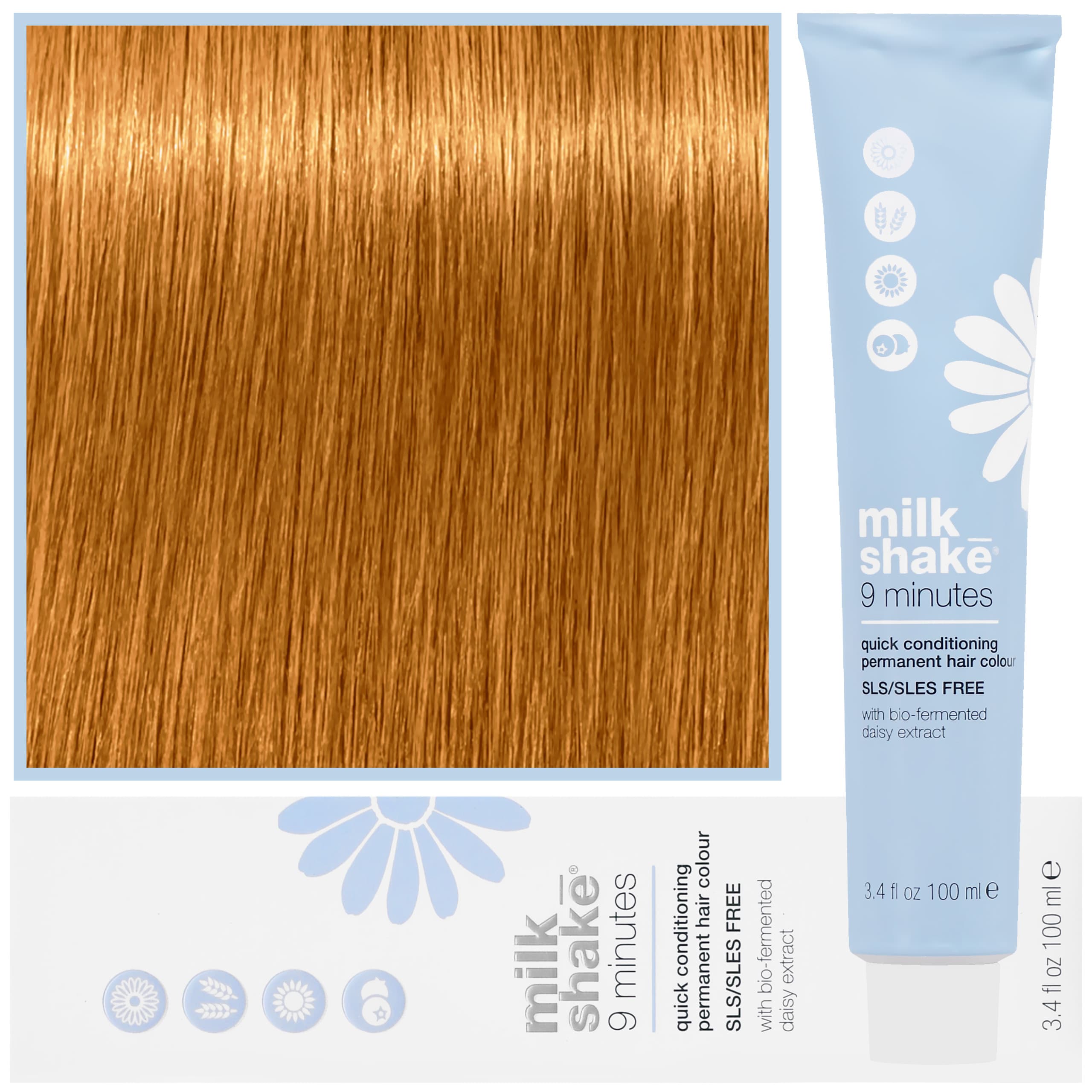 9 Minutes - farba do włosów, pełna paleta kolorów, 8,3 | | | Jasny Złoty Blond
