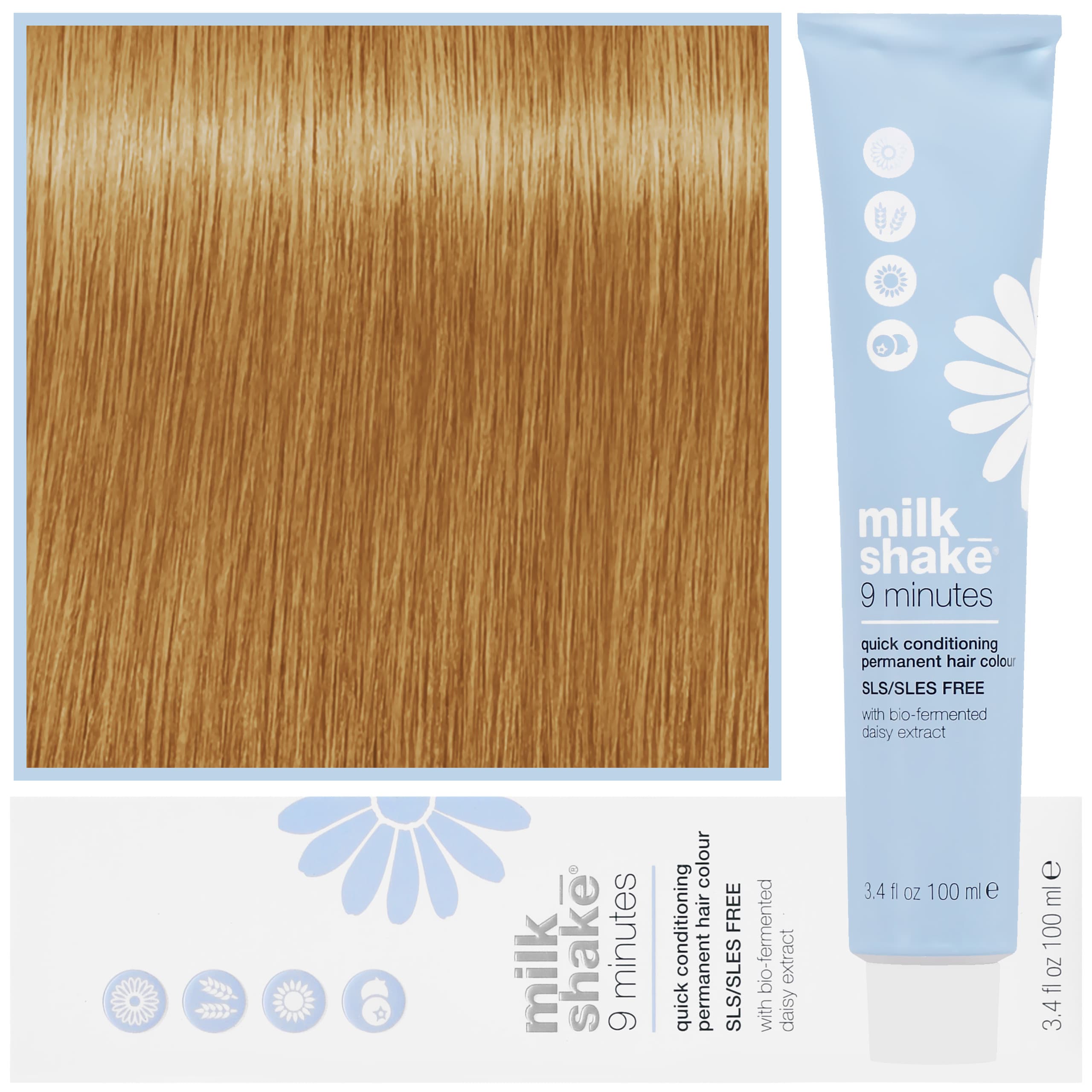9 Minutes - farba do włosów, pełna paleta kolorów, 7,0 | 7NN | | Średni Intensywny Blond