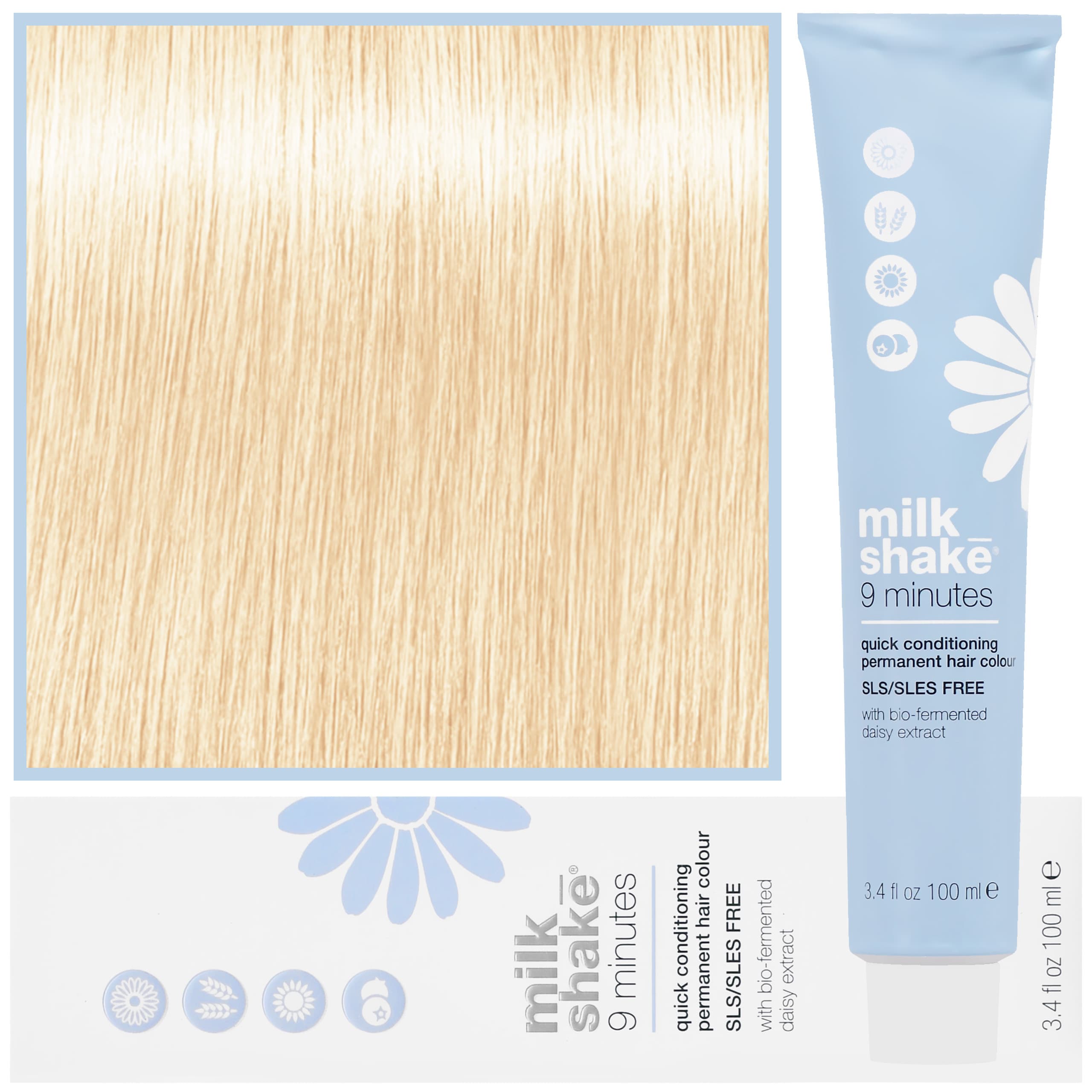 9 Minutes - farba do włosów, pełna paleta kolorów, 10,0 | 10NN | | Intensywny Platynowy Najjaśniejszy Blond