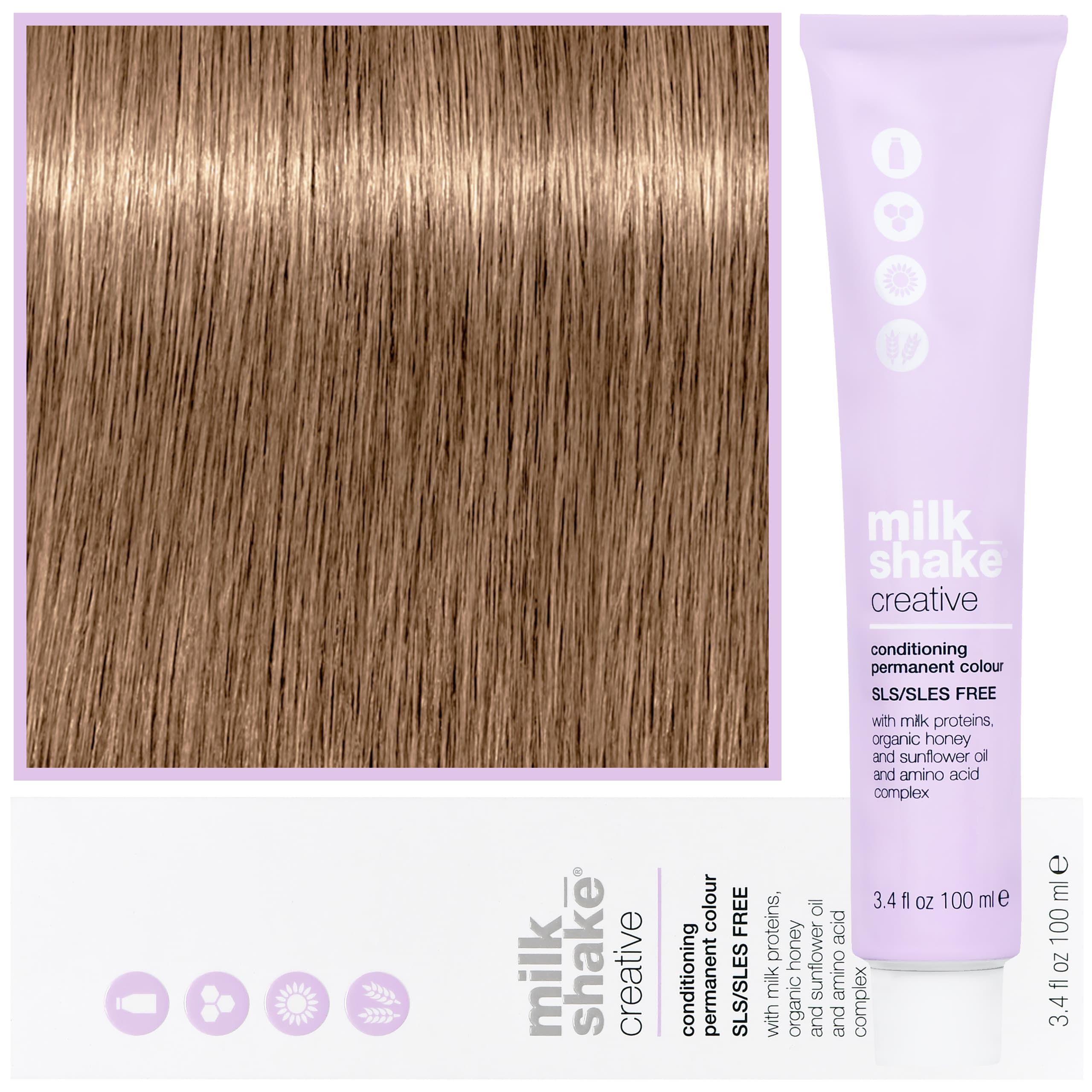 Creative - farba do włosów, pełna paleta kolorów, 9,13 | 9AG | | Bardzo Jasny Popielaty Złoty Blond