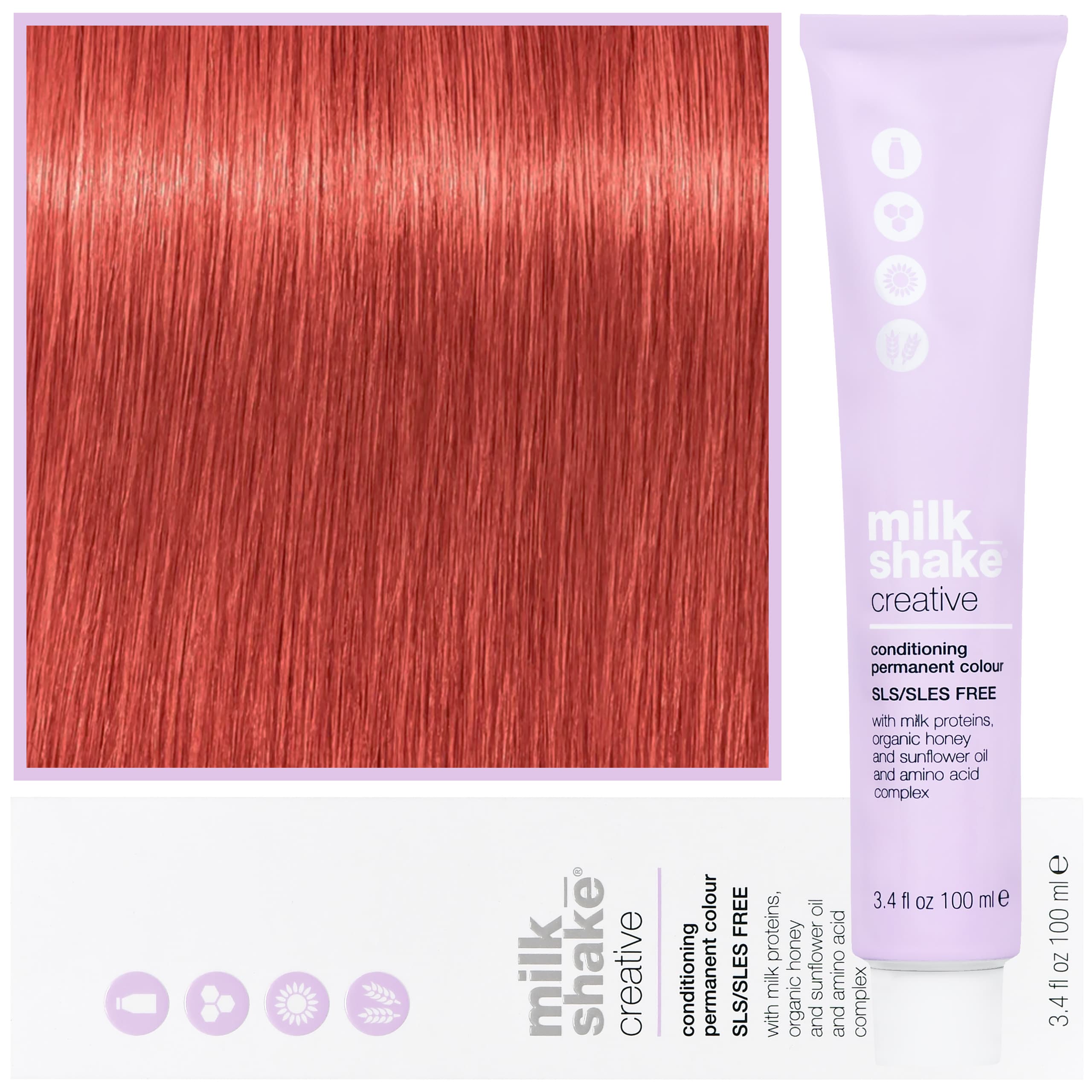 Creative - farba do włosów, pełna paleta kolorów, 7,666 | 7RRR | | Średni Ognisty Czerwony Blond