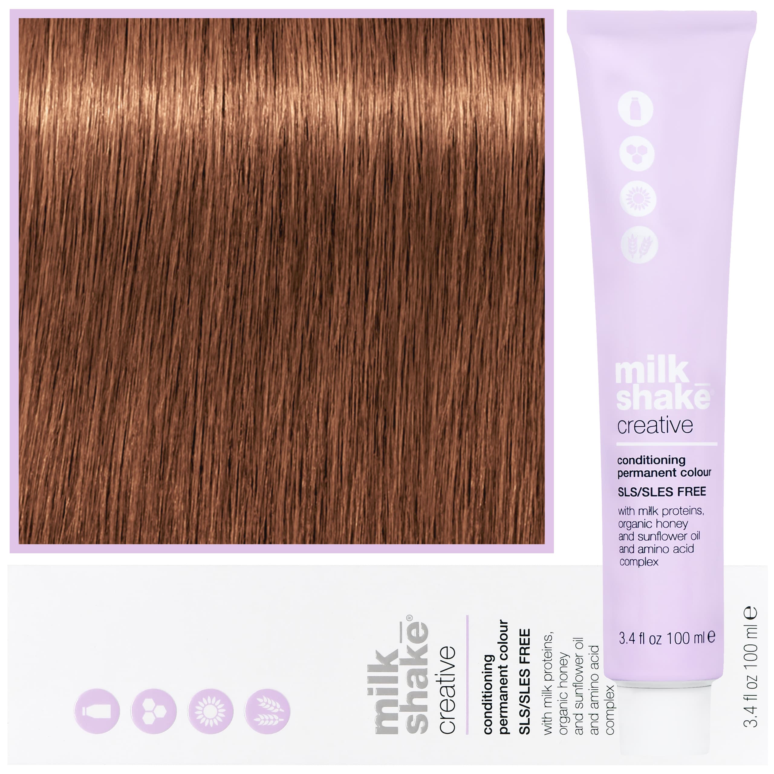 Creative - farba do włosów, pełna paleta kolorów, 7,431 | 7CGA | | Średni Popielaty Miedziany Złoty Blond
