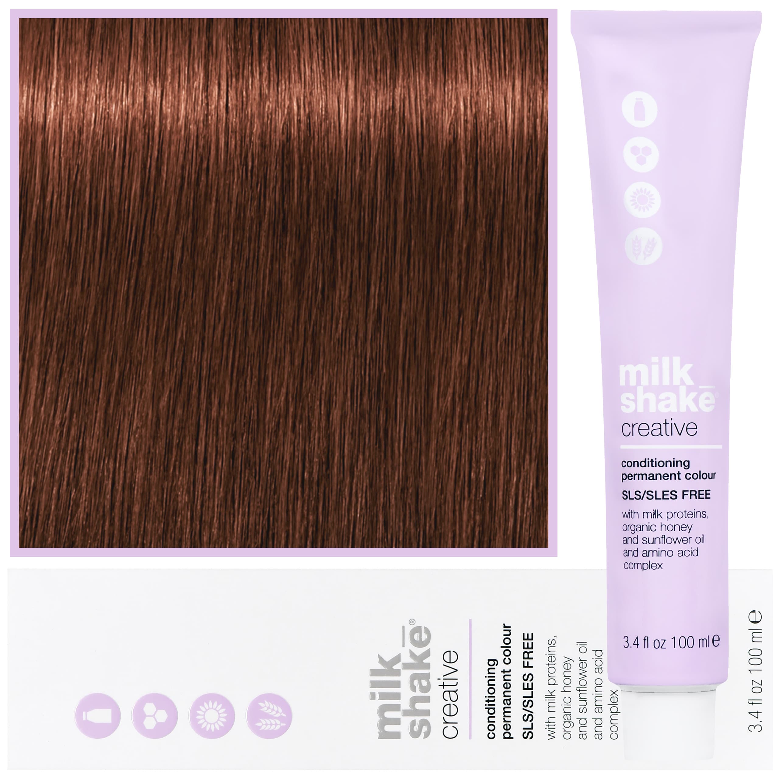 Creative - farba do włosów, pełna paleta kolorów, 6,4 | 6C | | Ciemny Miedziany Blond