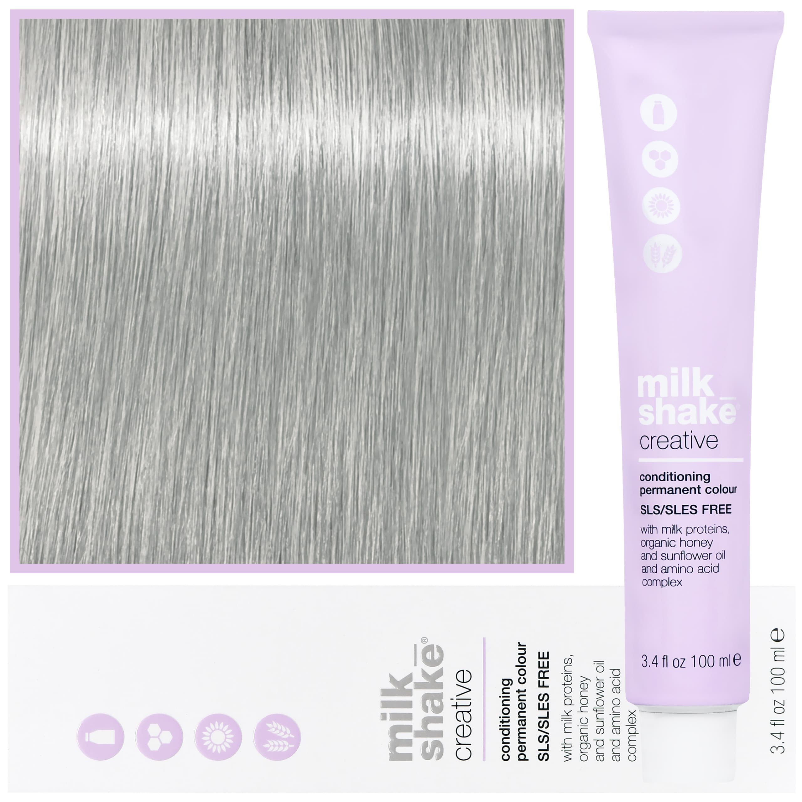 Creative - farba do włosów, pełna paleta kolorów, 10,17 | 10AV | | Fioletowy Platynowy Popielaty Blond