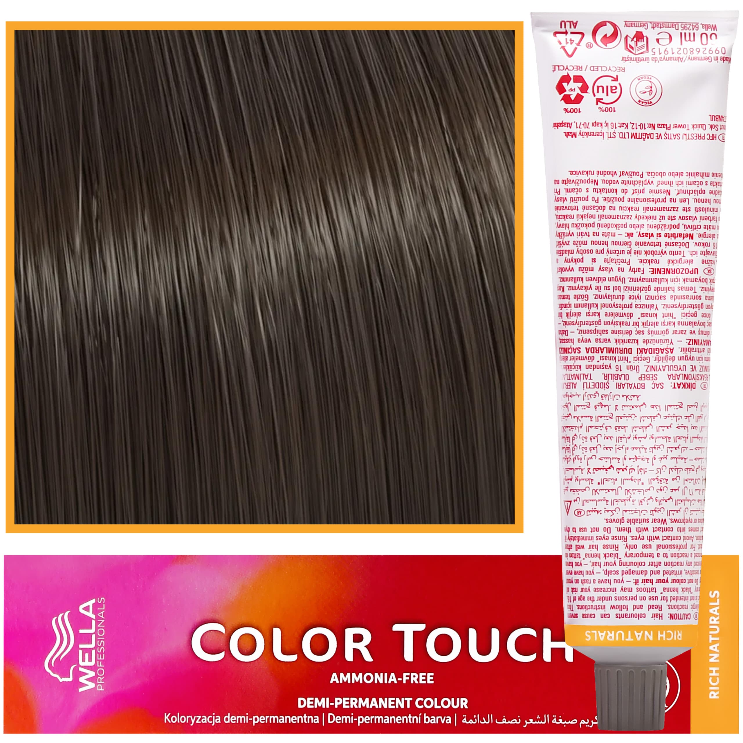 Color Touch - profesjonalna farba do włosów bez amoniaku, 5/97 Bardzo Ciemny Brąz