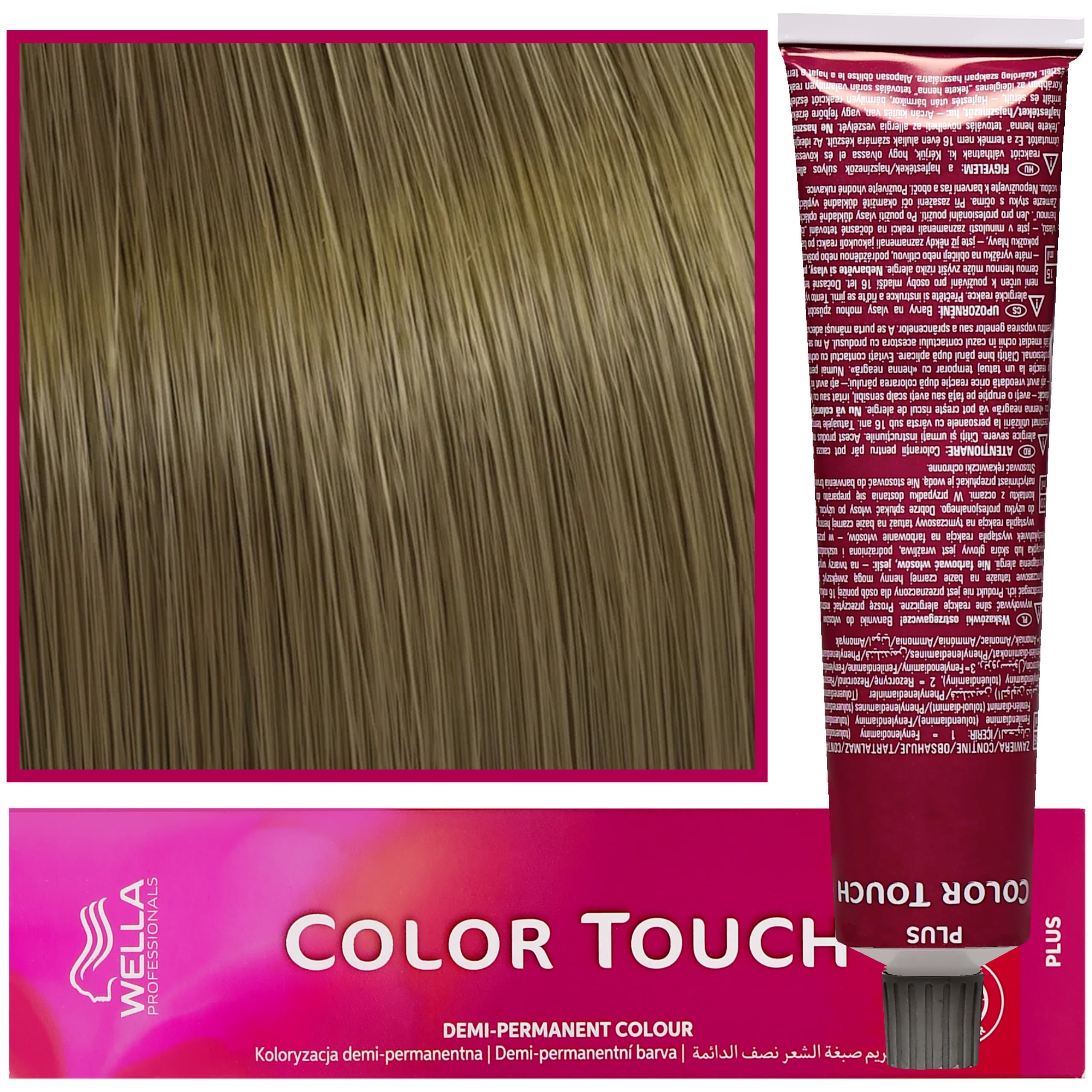 Color Touch - profesjonalna farba do włosów bez amoniaku, 77/07 Intensywny Średni Blond Delikatnie Mahoniowy (Mokka)