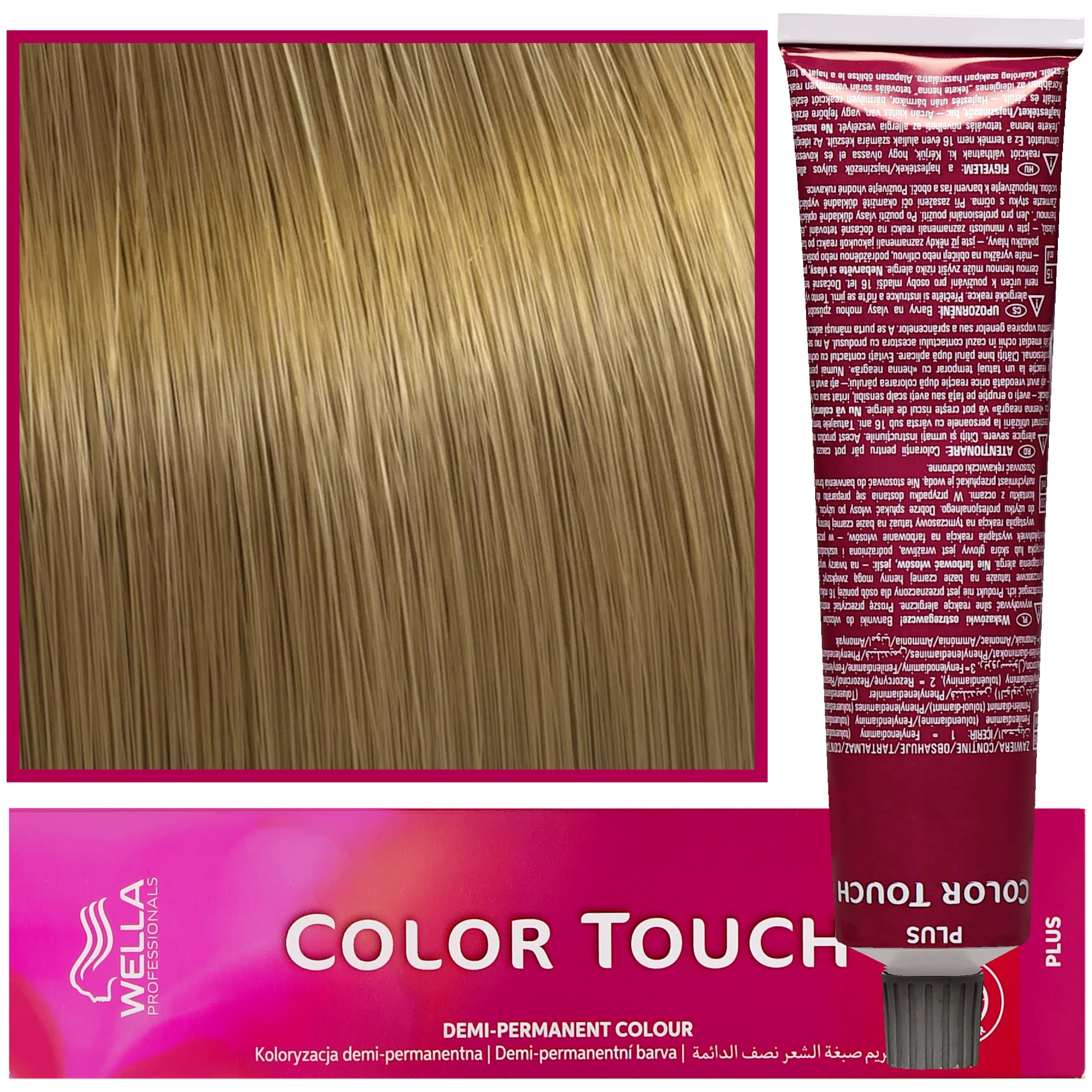 Color Touch - profesjonalna farba do włosów bez amoniaku, 88/07 Intensywny Jasny Blond Delikatnie Mahoniowy (Mokka)