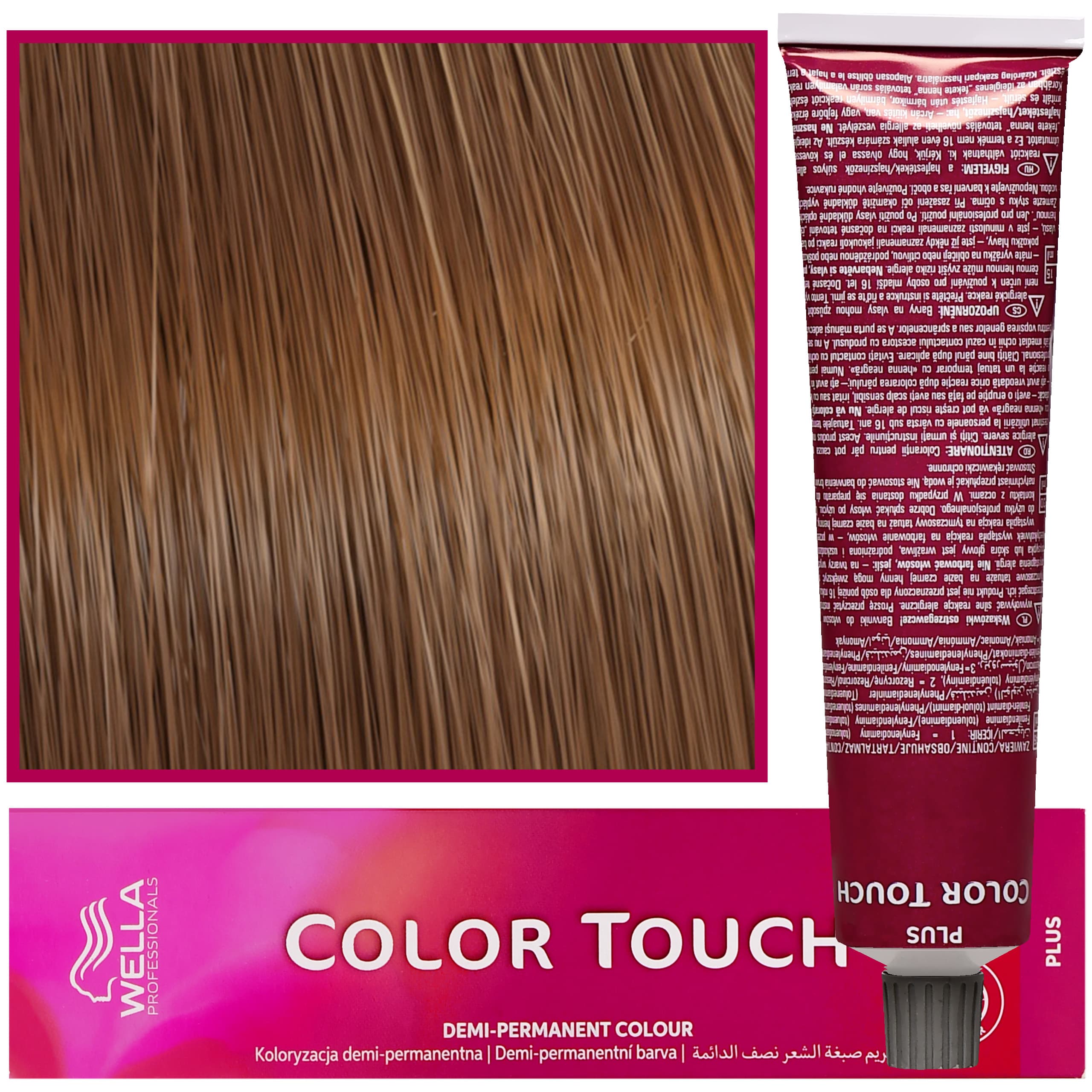 Color Touch - profesjonalna farba do włosów bez amoniaku, 77/03 Intensywny Średni Blond Delikatnie Złoty