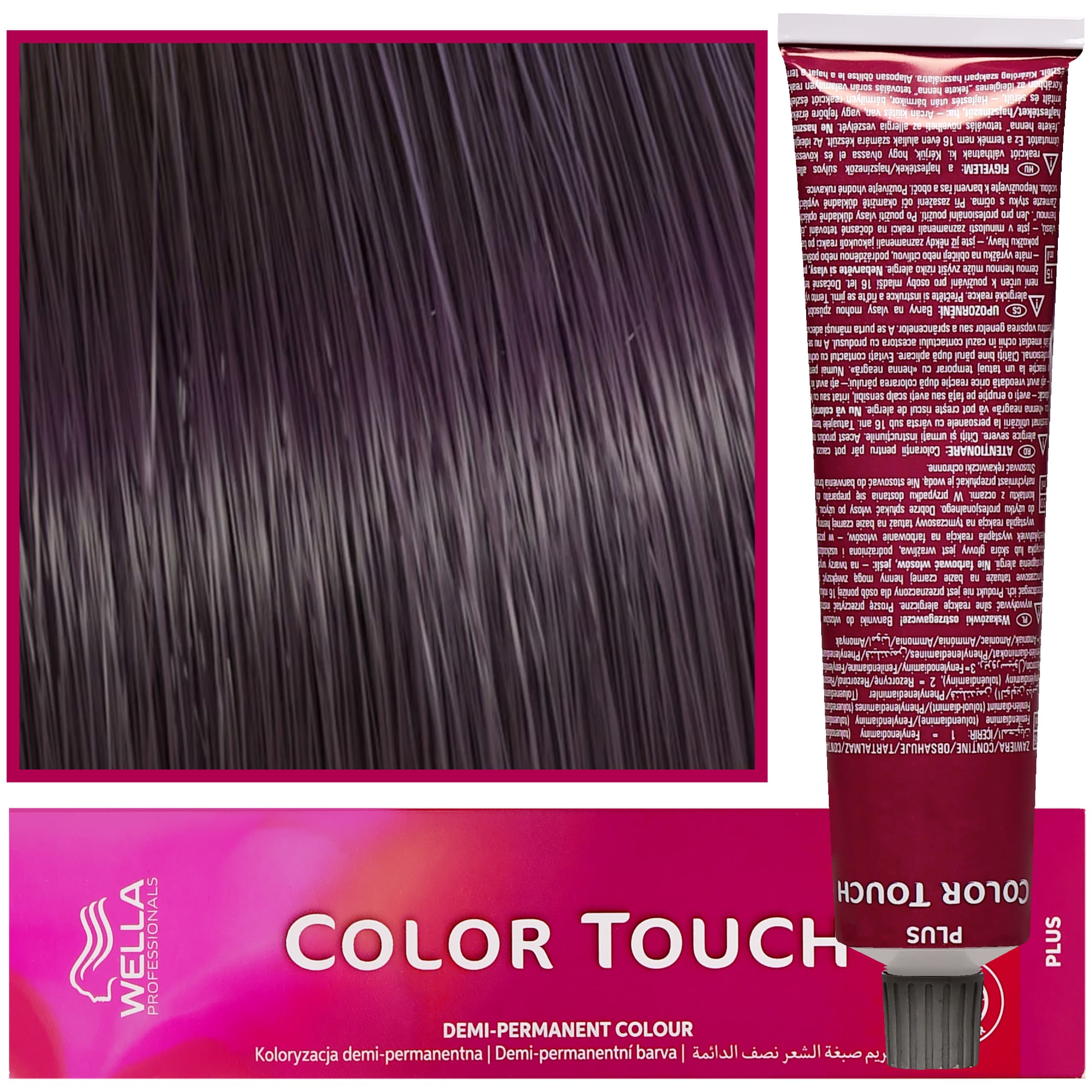 Color Touch - profesjonalna farba do włosów bez amoniaku, 33/06 Blond Intensywny Ciemny Brąz Delikatnie Mahoniowy