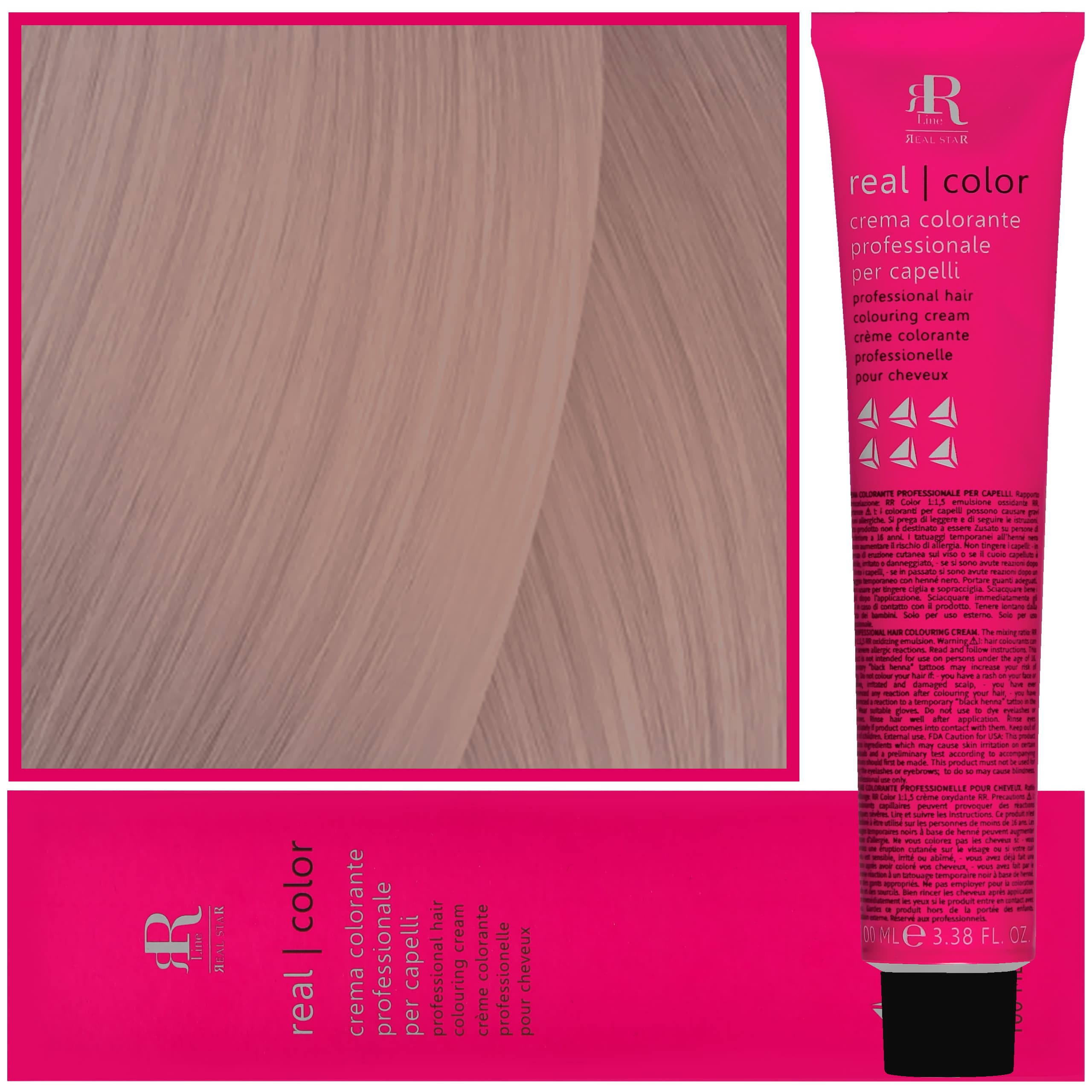Real Color Crema - profesjonalna farba do włosów, 10.2 | Platynowy Blond Fioletowy