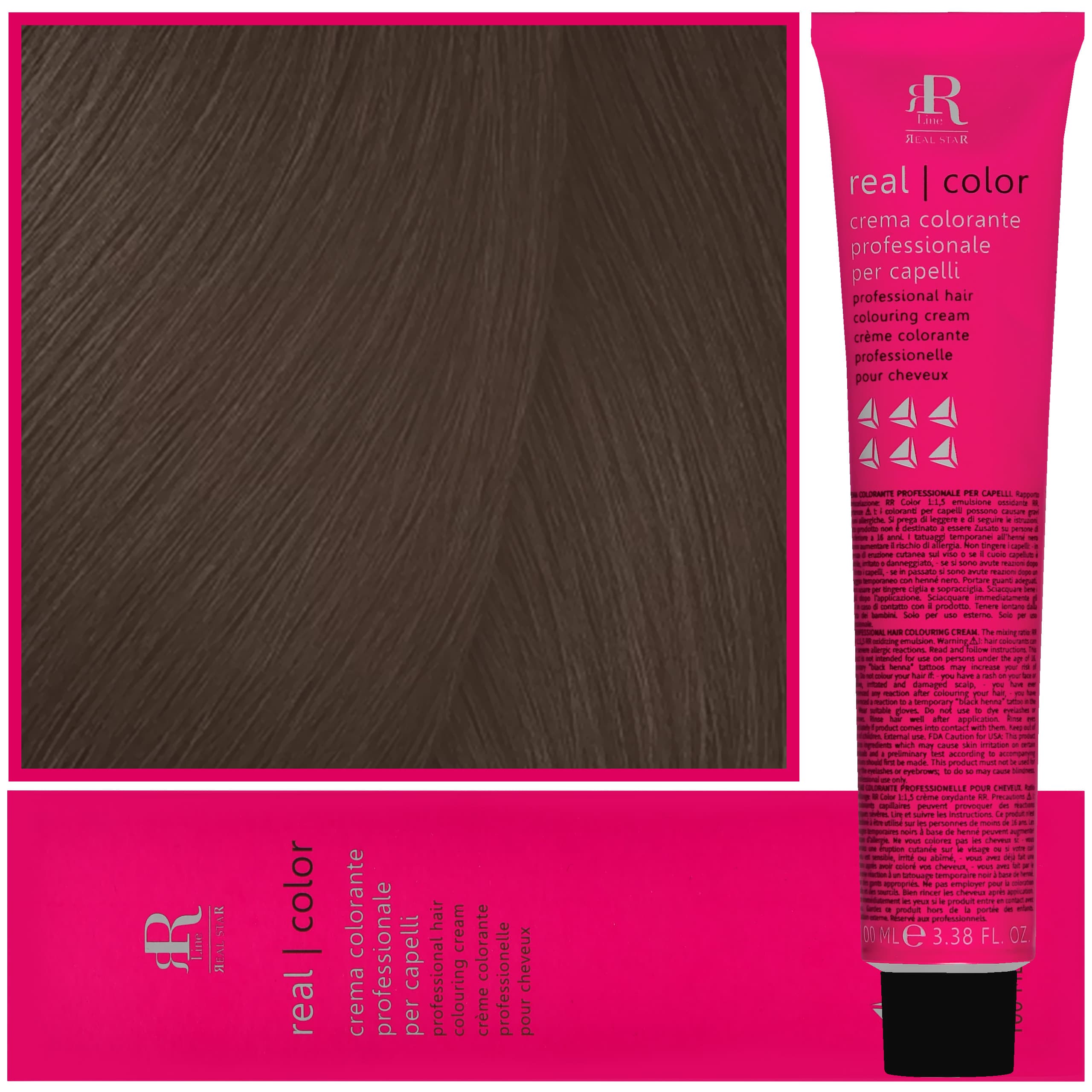 Real Color Crema - profesjonalna farba do włosów, 6.11 | Ciemny Blond Intensywnie Popielaty
