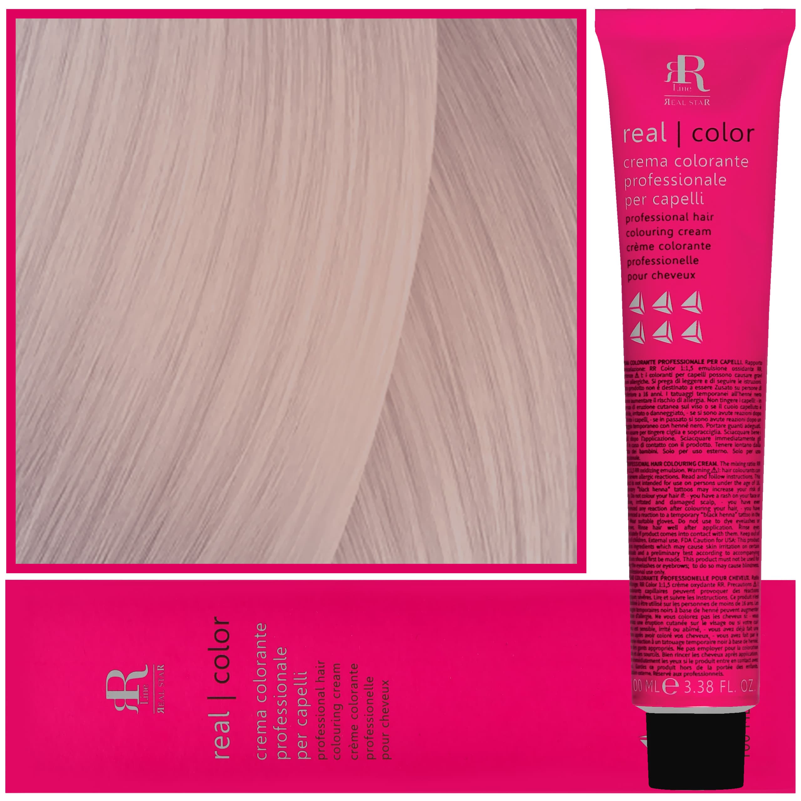 Real Color Crema - profesjonalna farba do włosów, 12.8 | Super Ekstra Perłowy Blond
