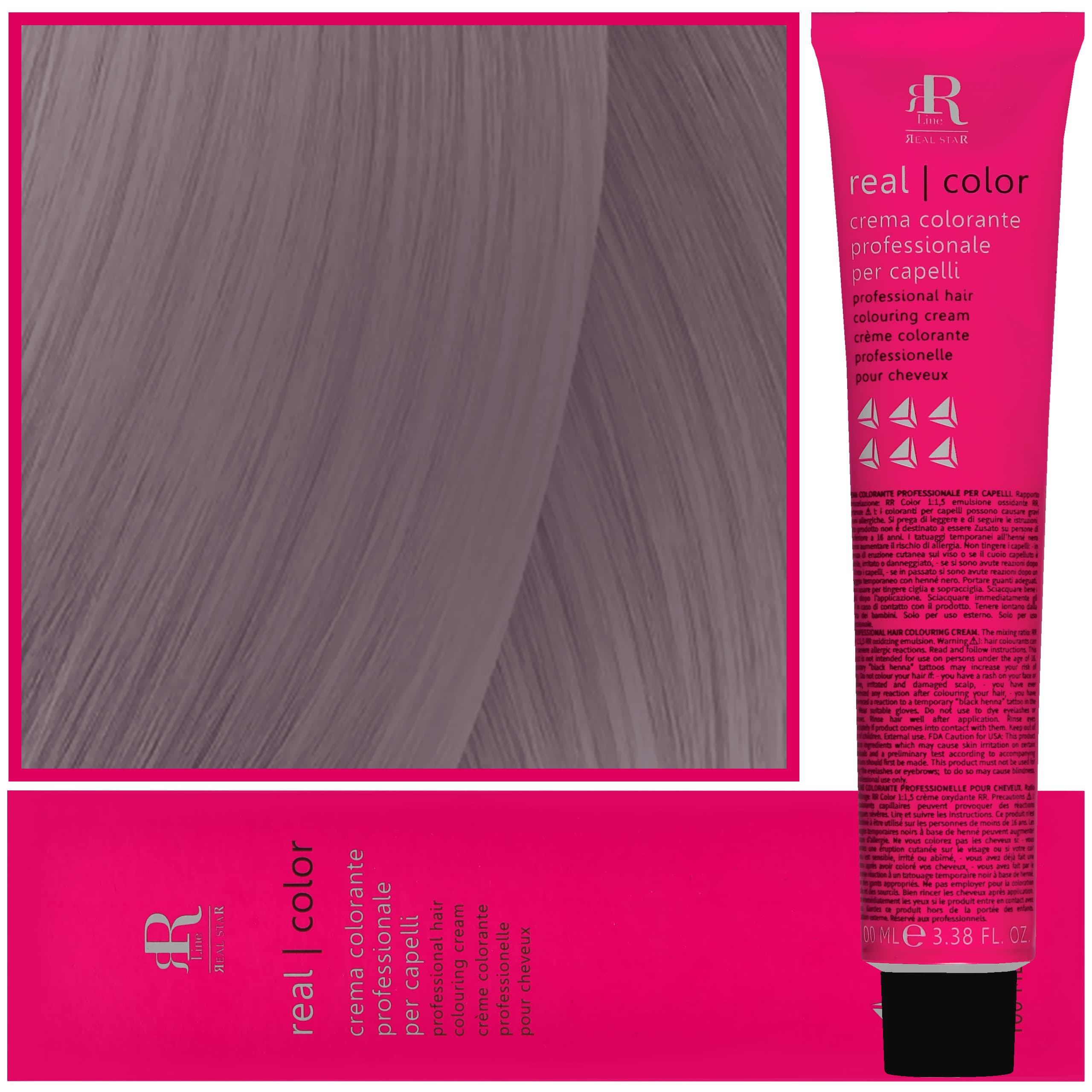 Real Color Crema - profesjonalna farba do włosów, SILVER | Szary
