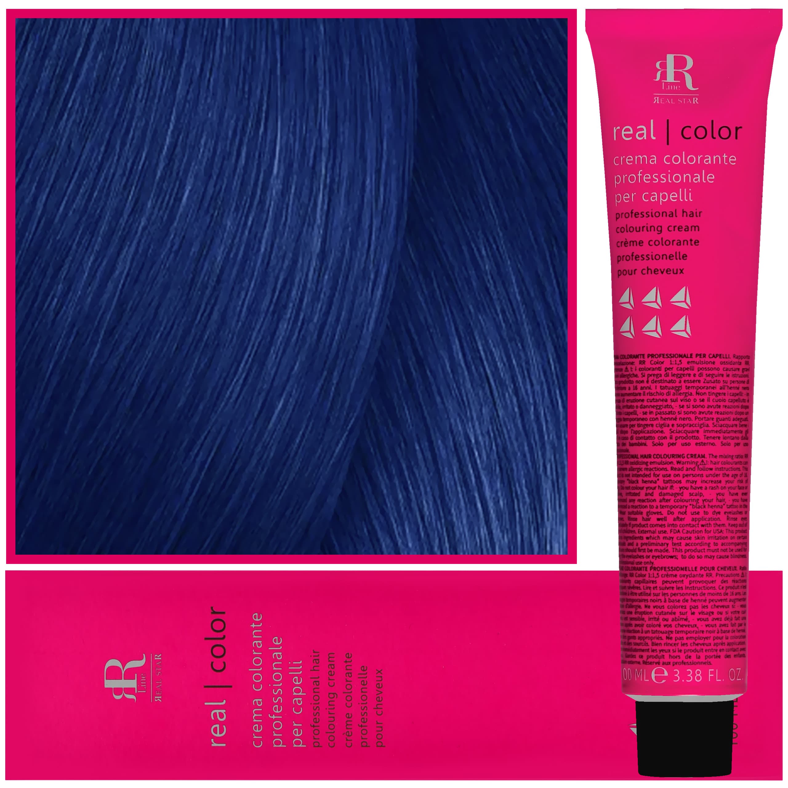 Real Color Crema - profesjonalna farba do włosów, BLUE | Niebieski