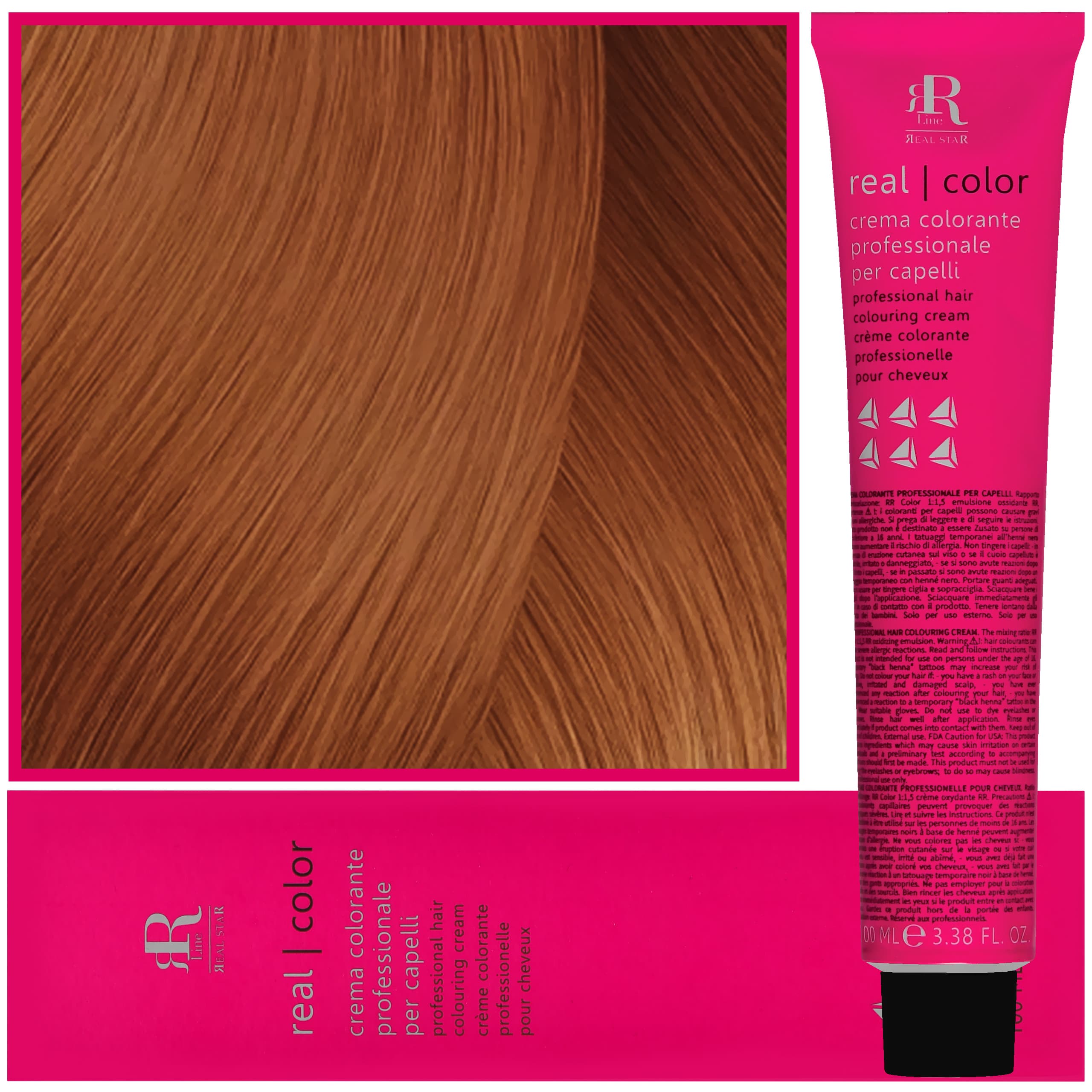 Real Color Crema - profesjonalna farba do włosów, 9.4 | Bardzo Jasny Blond Miedziany
