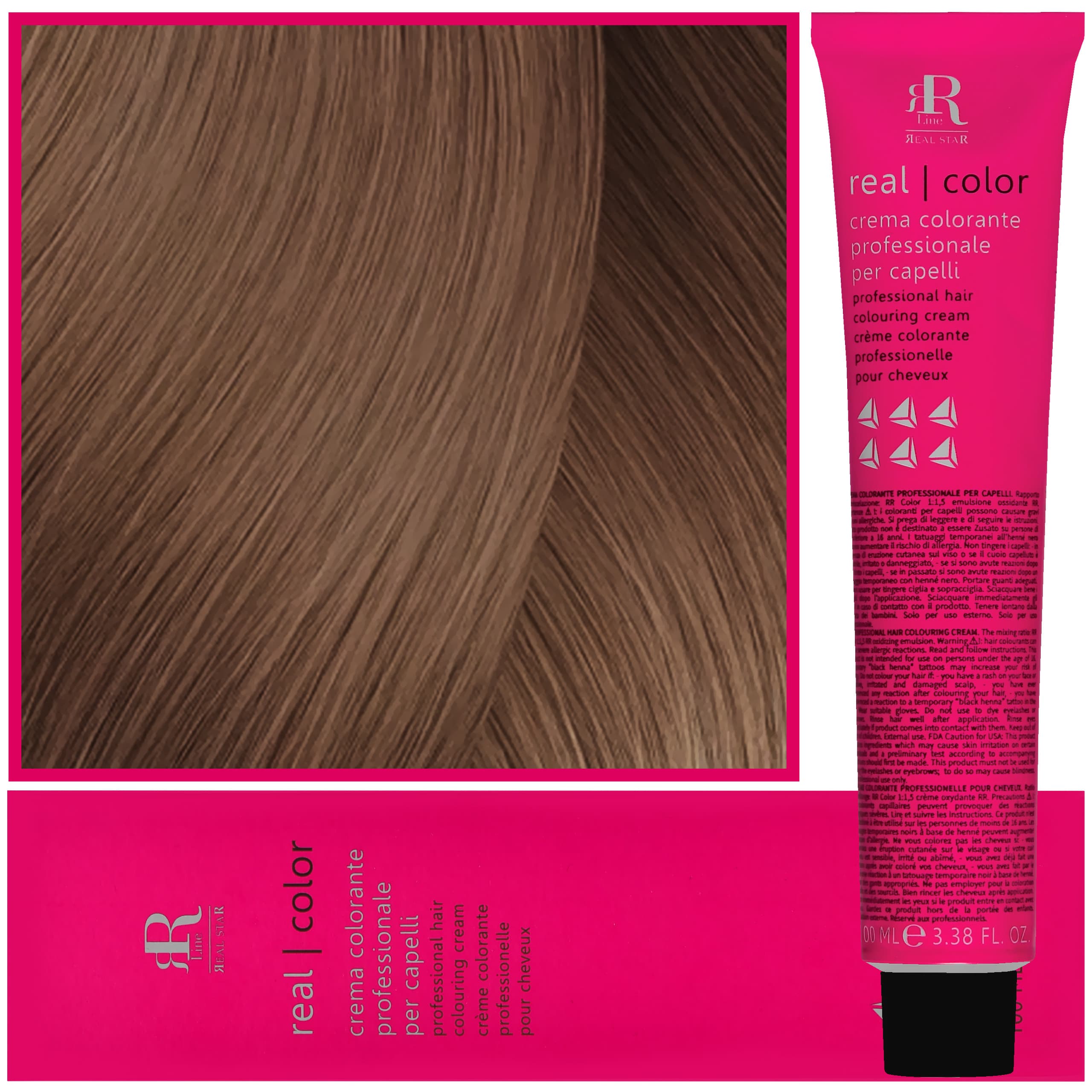 Real Color Crema - profesjonalna farba do włosów, 9.32 | Platynowy Beżowy Blond