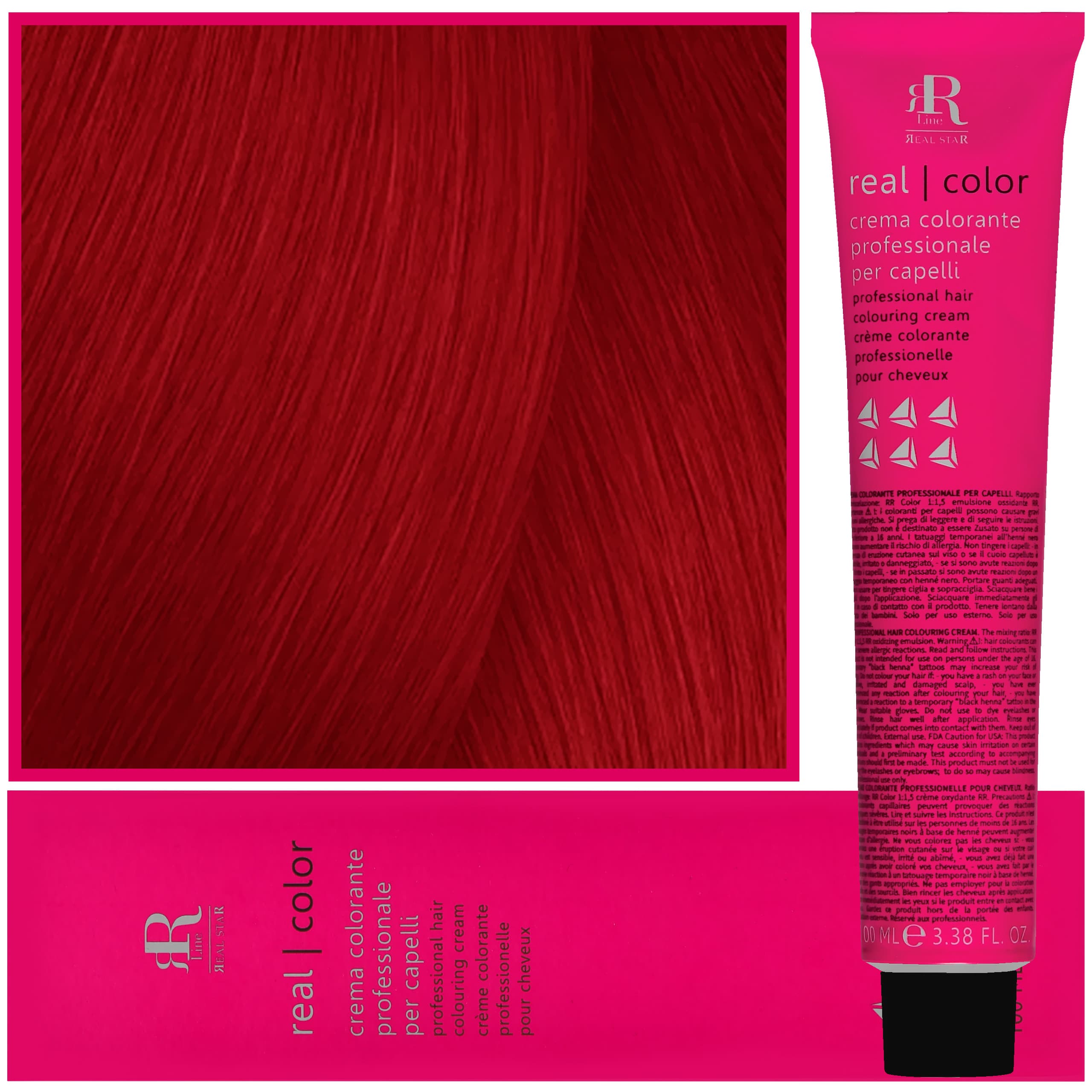 Real Color Crema - profesjonalna farba do włosów, 8.66 | Jasny Blond Intensywnie Czerwony