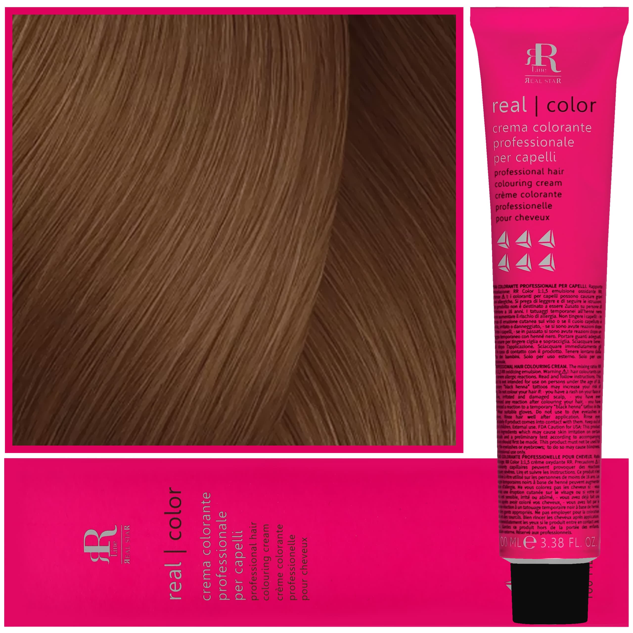 Real Color Crema - profesjonalna farba do włosów, 8.003 | Naturalny Ciepły Jasny Blond