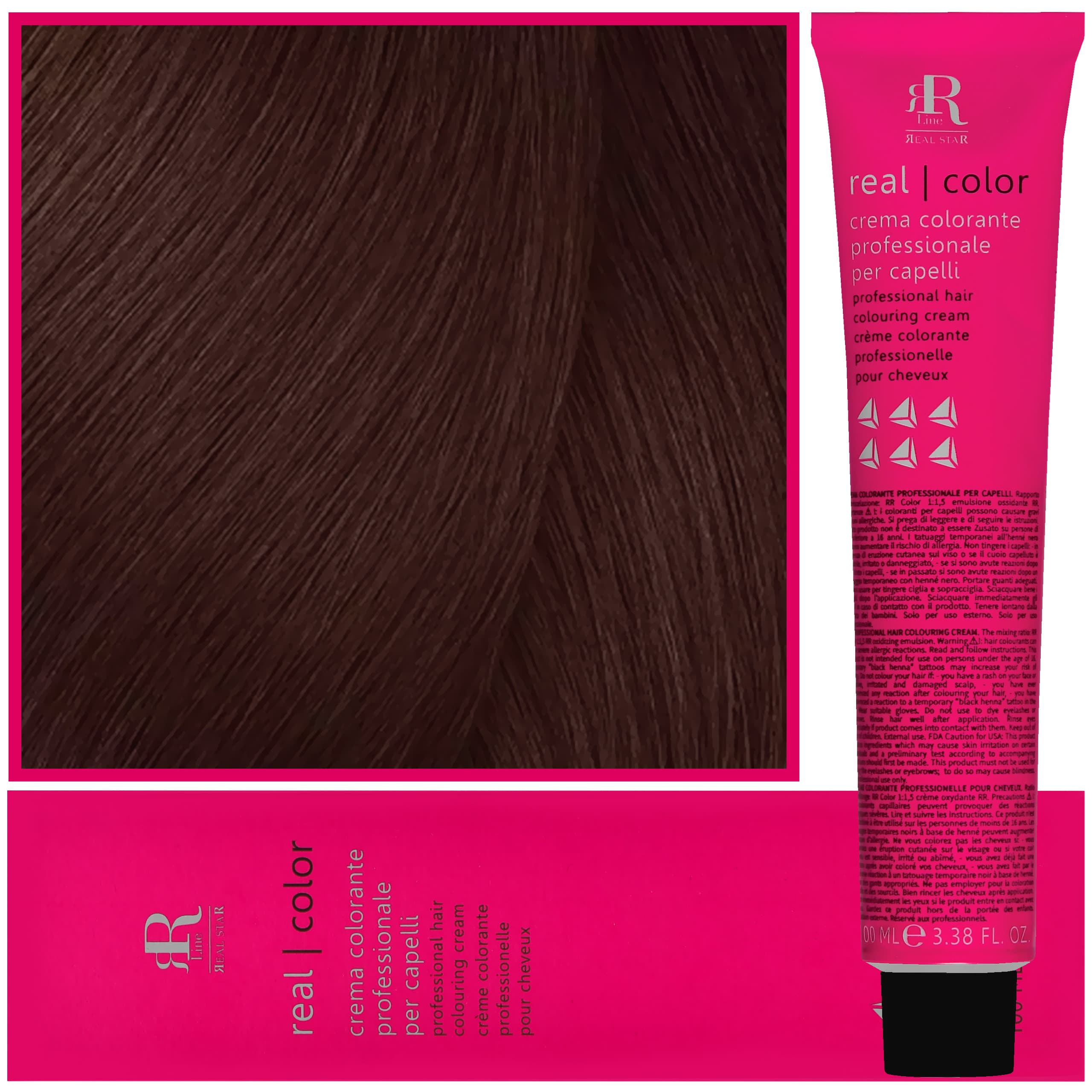 Real Color Crema - profesjonalna farba do włosów, 7.77 | Intensywny Blond Brązowy