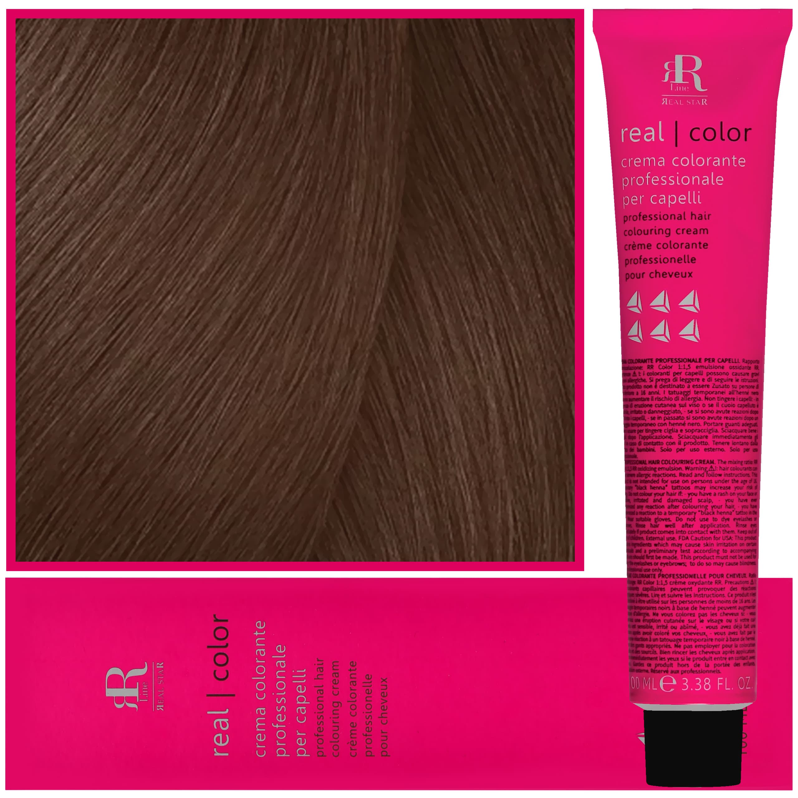 Real Color Crema - profesjonalna farba do włosów, 7.7 | Blond Brązowy