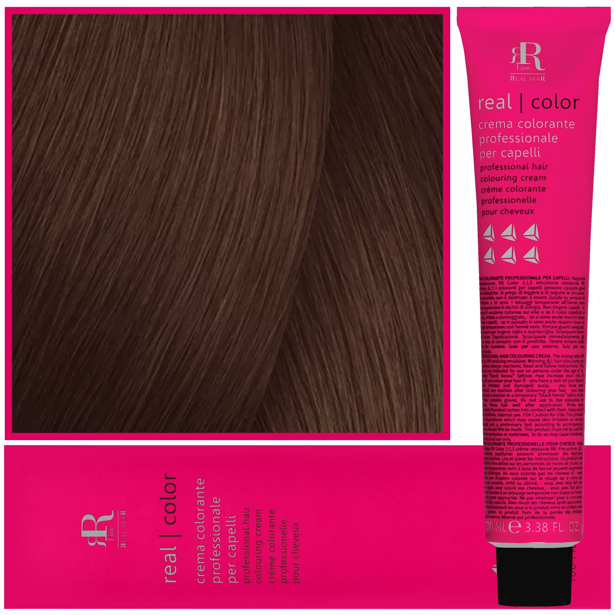 Real Color Crema - profesjonalna farba do włosów, 7.003 | Naturalny Ciepły Blond