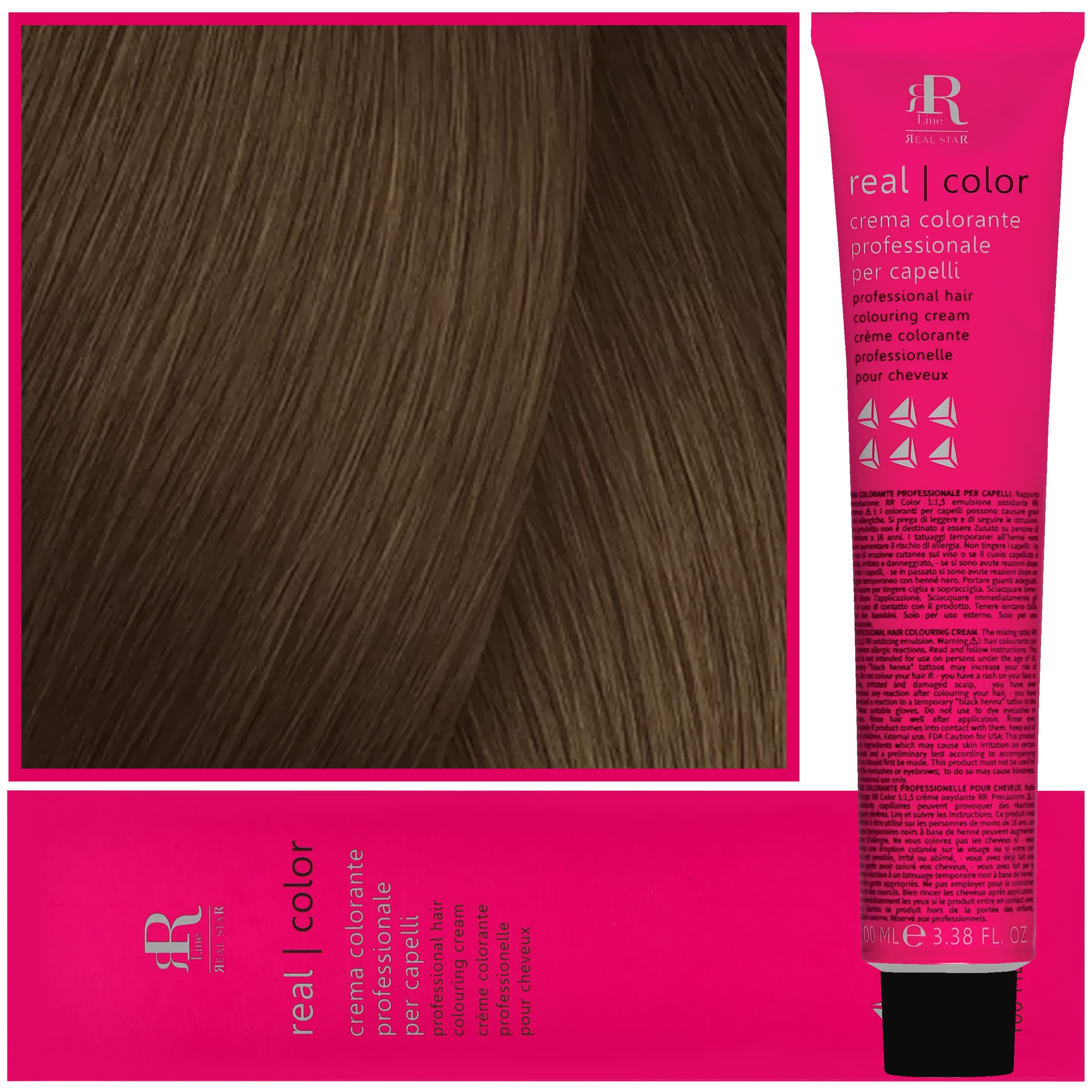 Real Color Crema - profesjonalna farba do włosów, 7.0 | Średni Blond
