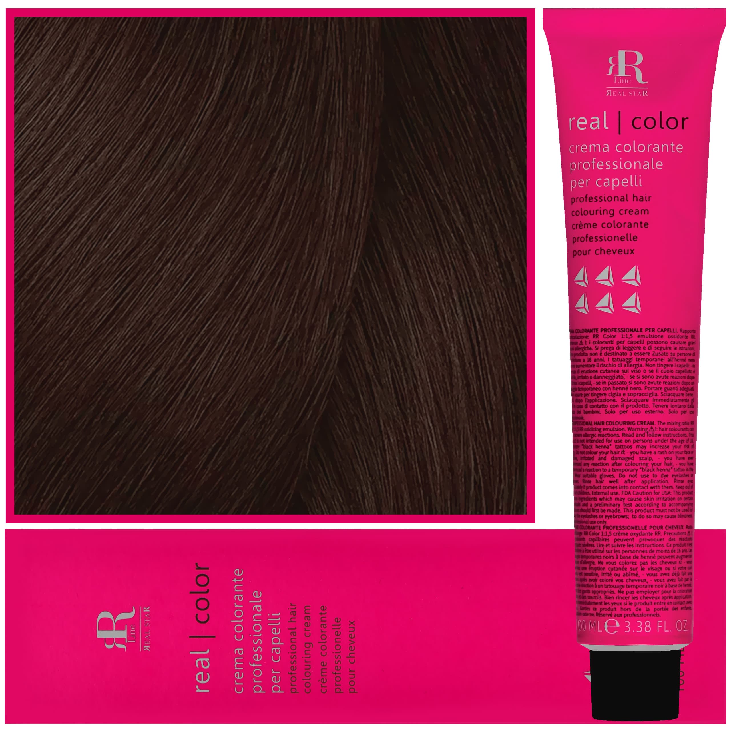 Real Color Crema - profesjonalna farba do włosów, 6.34 | Ciemny Blond Złoto Miedziany