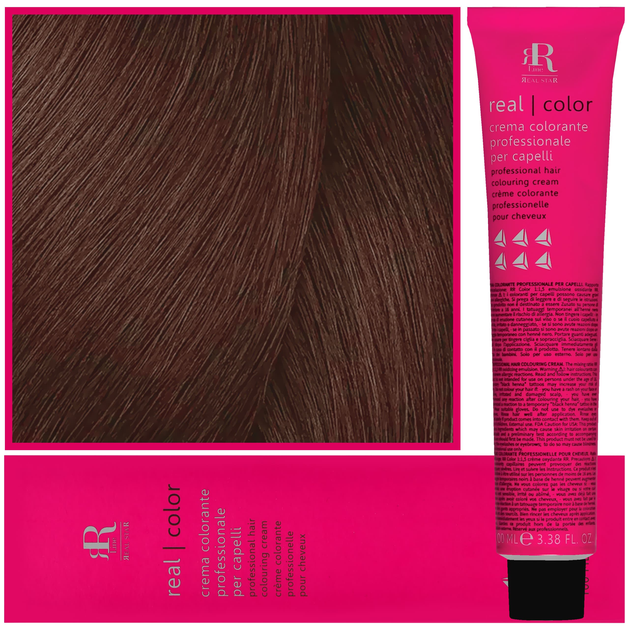 Real Color Crema - profesjonalna farba do włosów, 6.32 | Ciemny Beżowy Blond