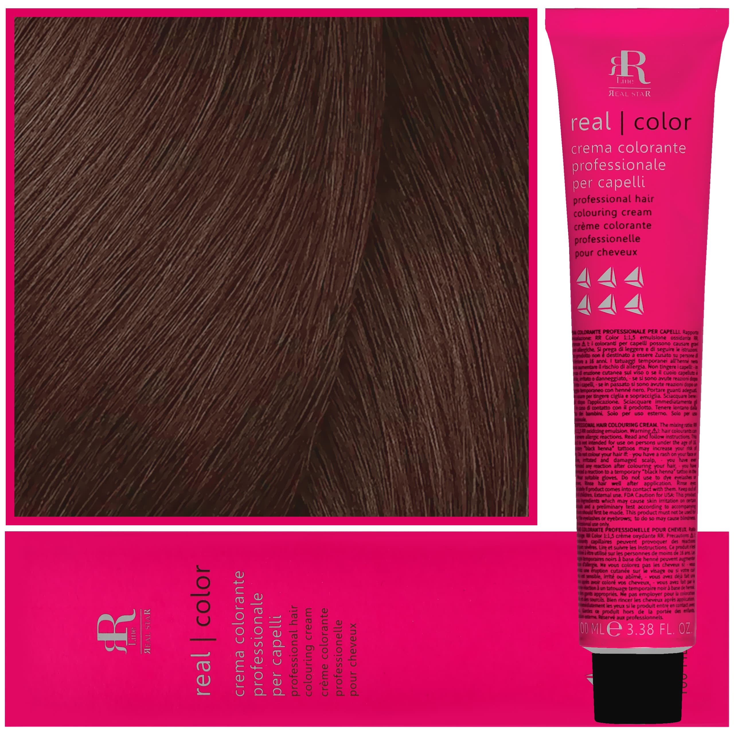 Real Color Crema - profesjonalna farba do włosów, 6.3 | Ciemny Złoty Blond